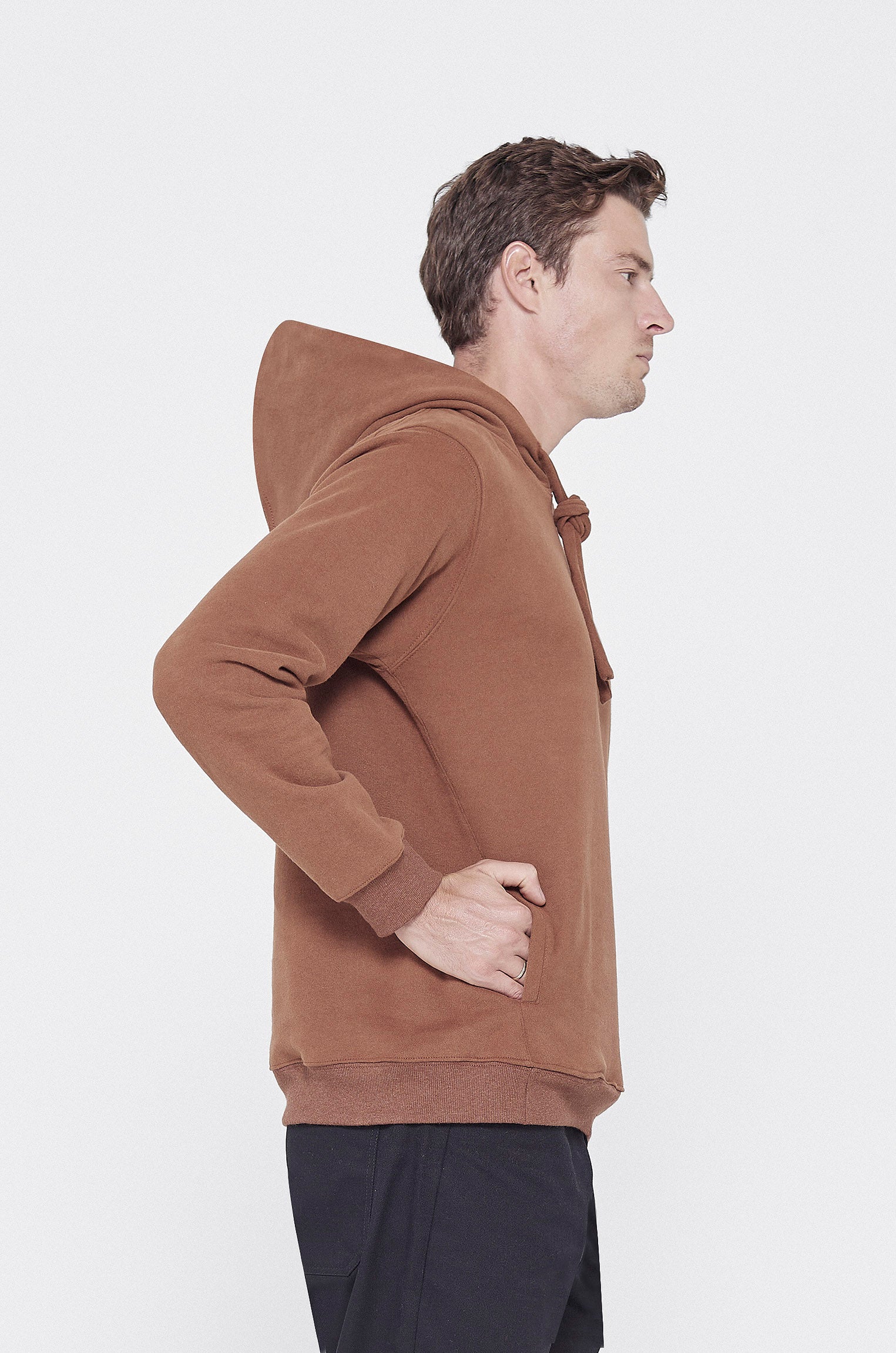 Moletom Capuz Camurça Marrom