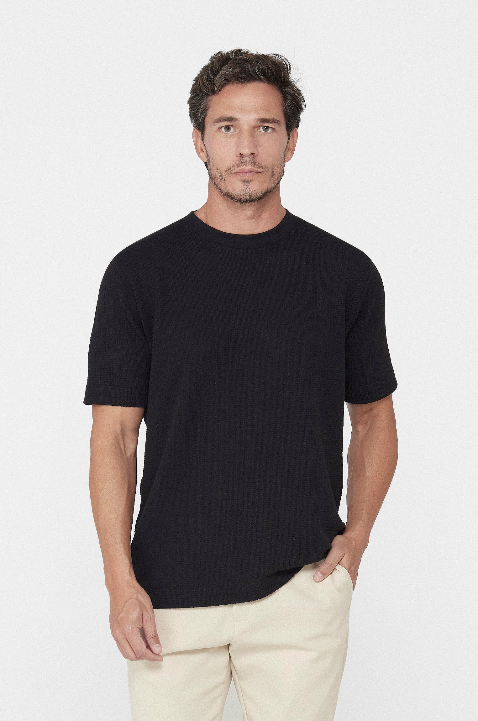 Camiseta Heritage Texturizada Preta