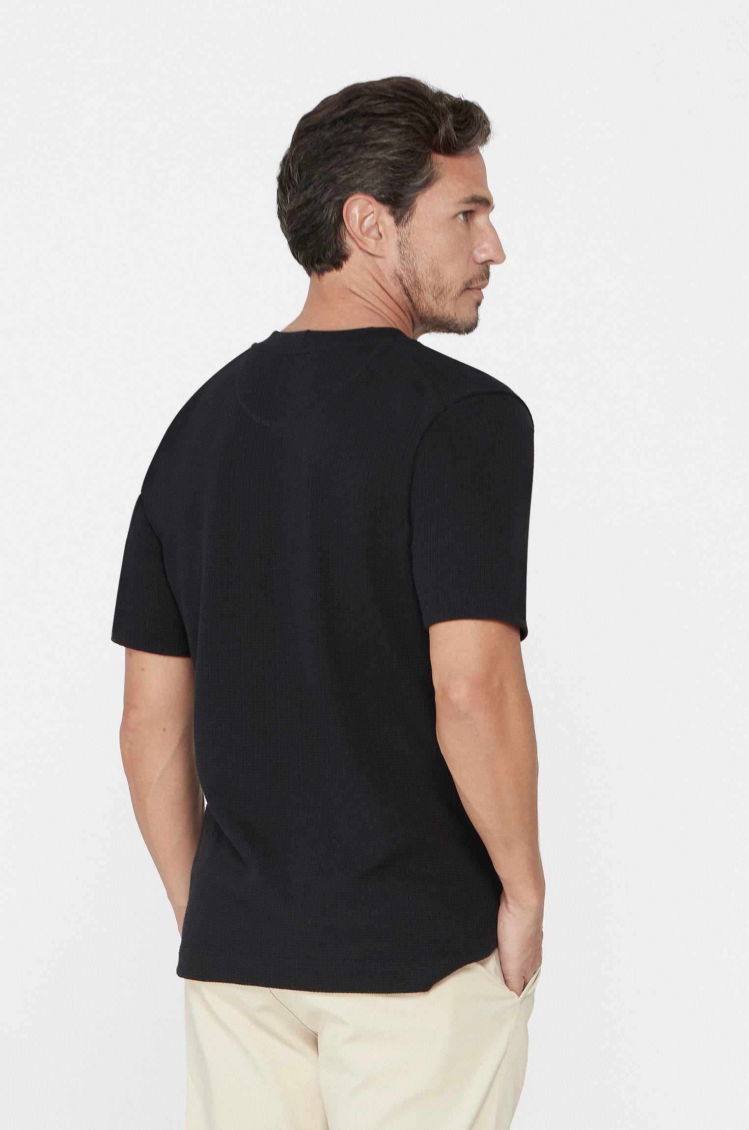 Camiseta Heritage Texturizada Preta