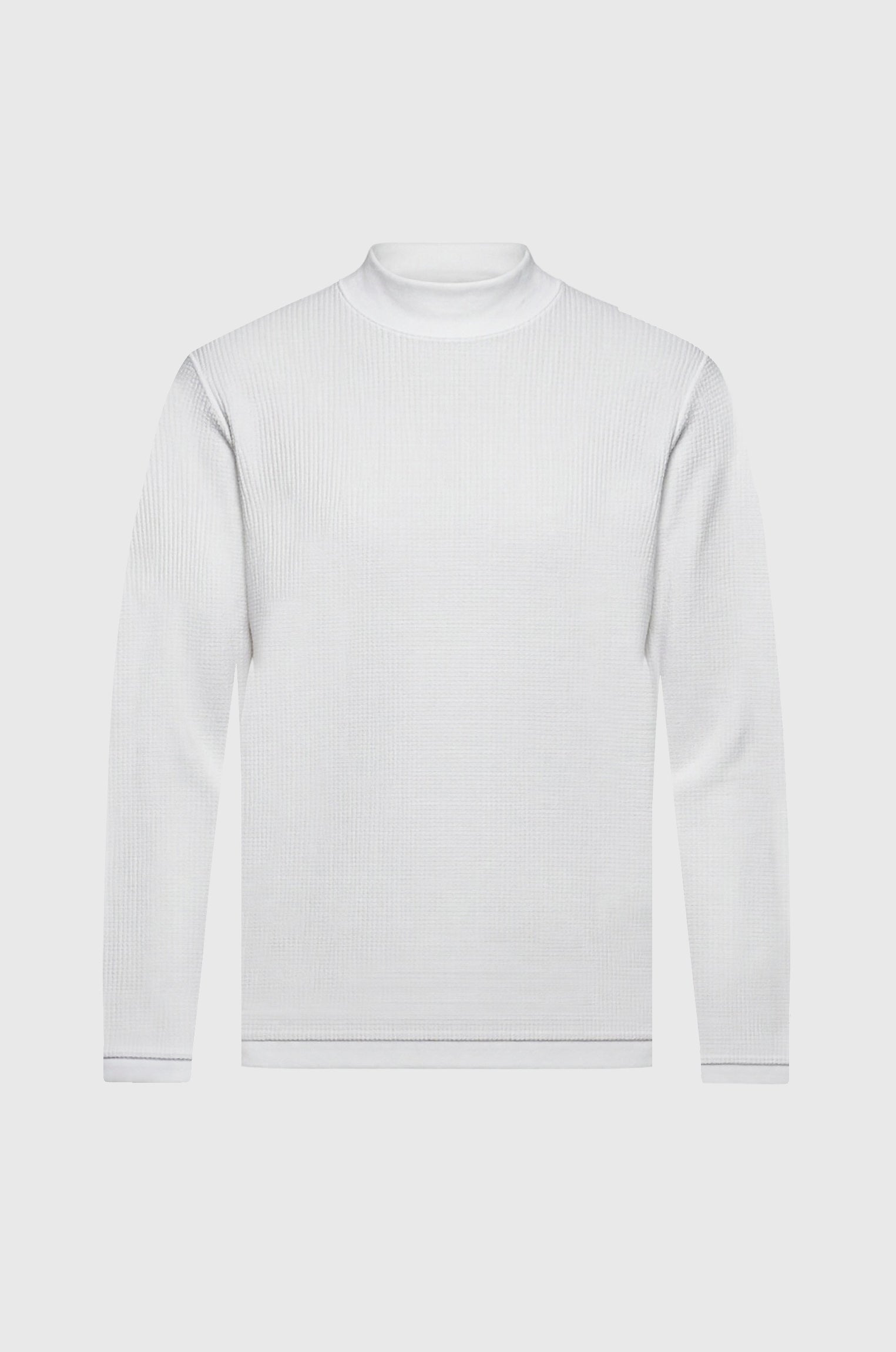 Manga Longa Texturizada Tela Off White