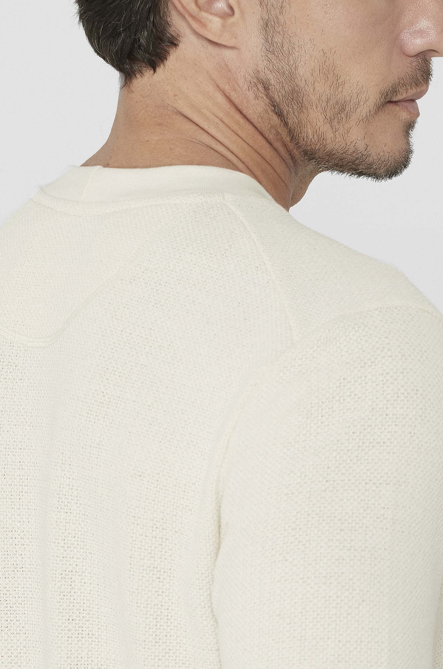 Camiseta Heritage Texturizada Bege