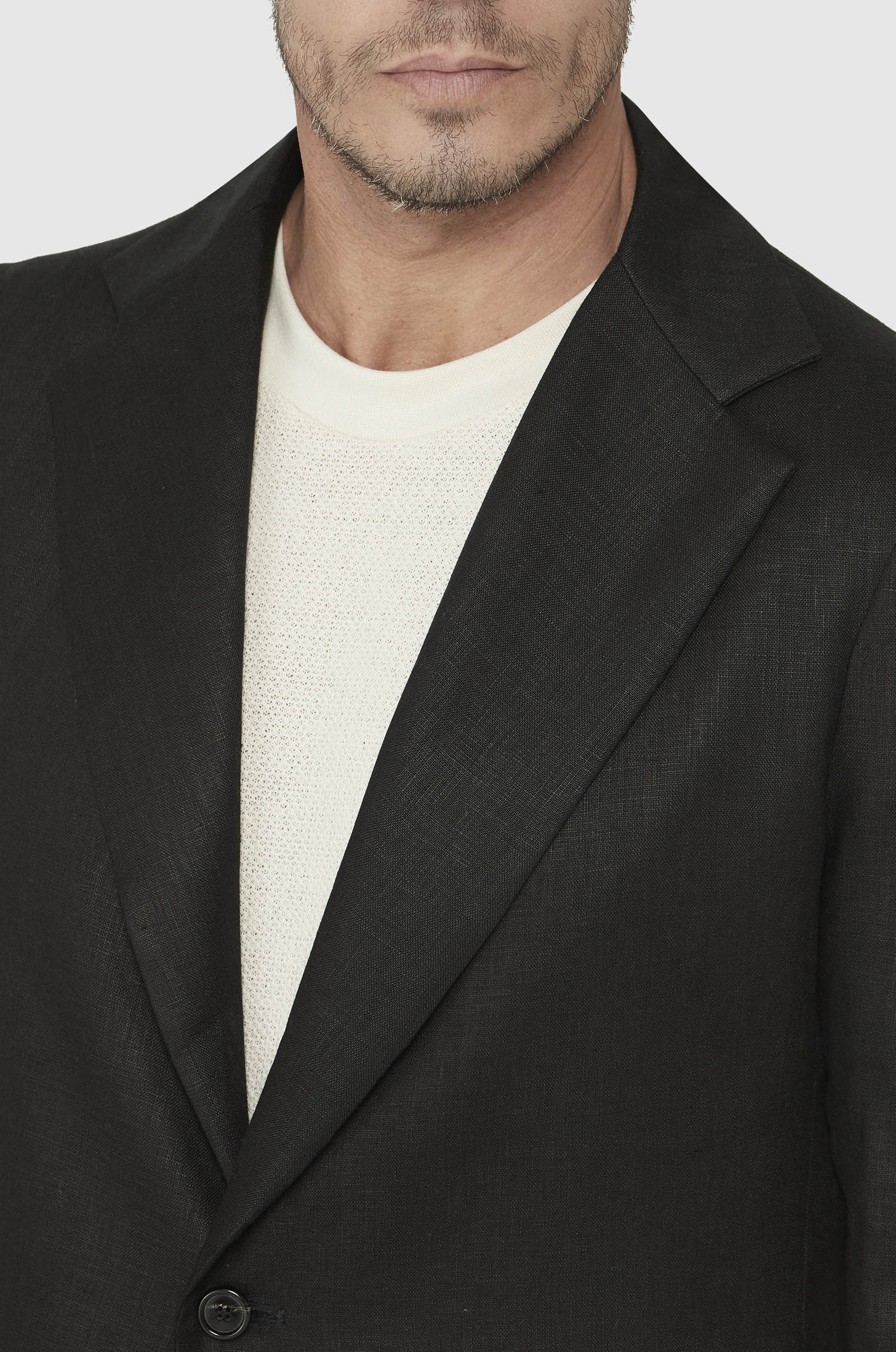 Blazer Minimalista 100% Linho Preto