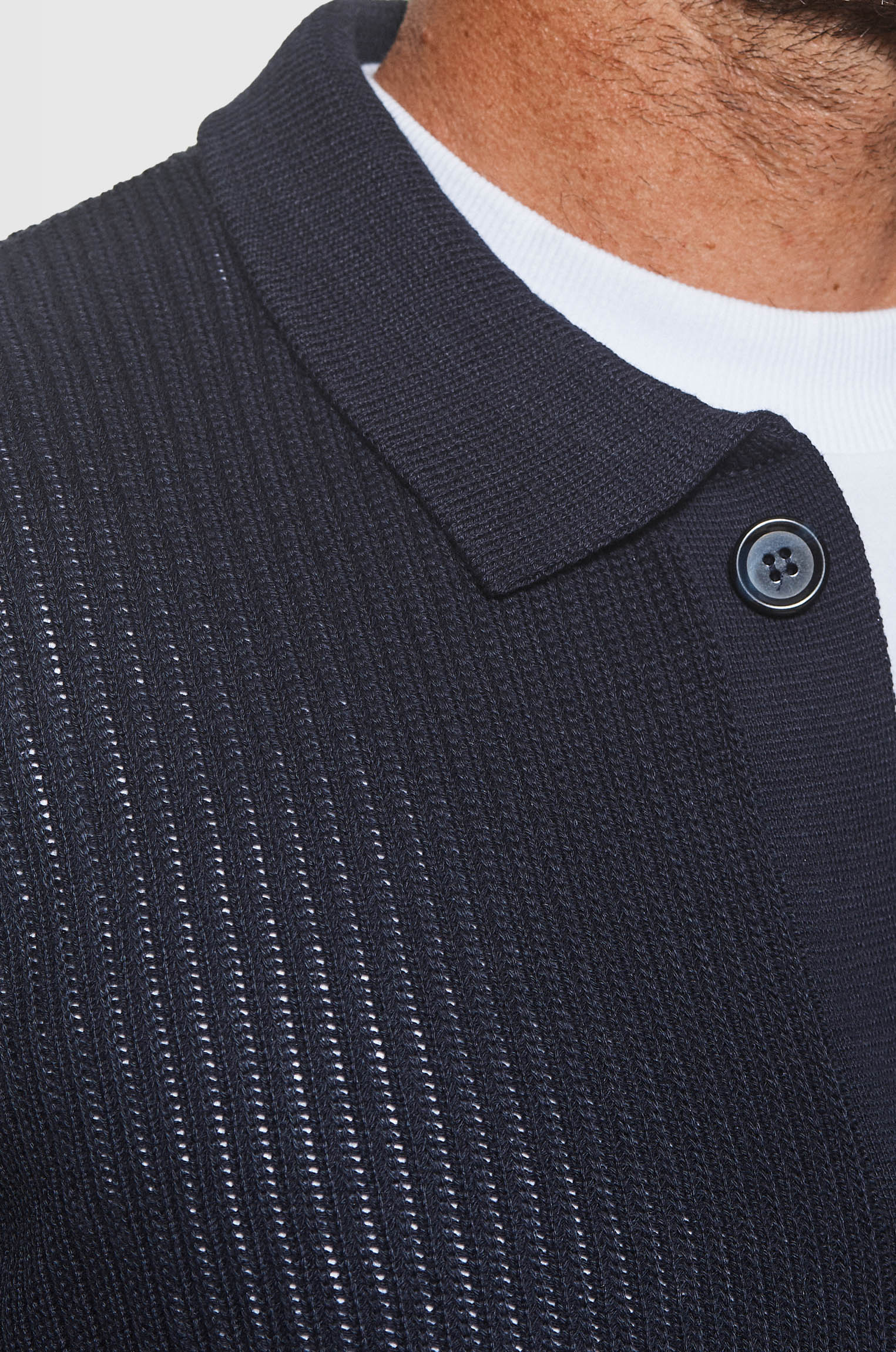 Camisa Tricô Fresh Marinho