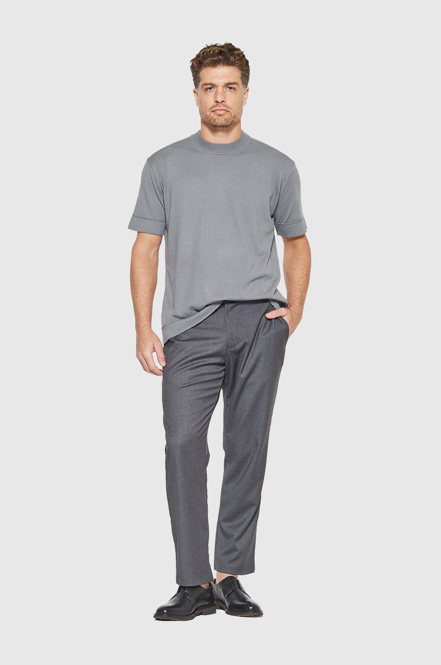 Camiseta Tricô Refine Cinza