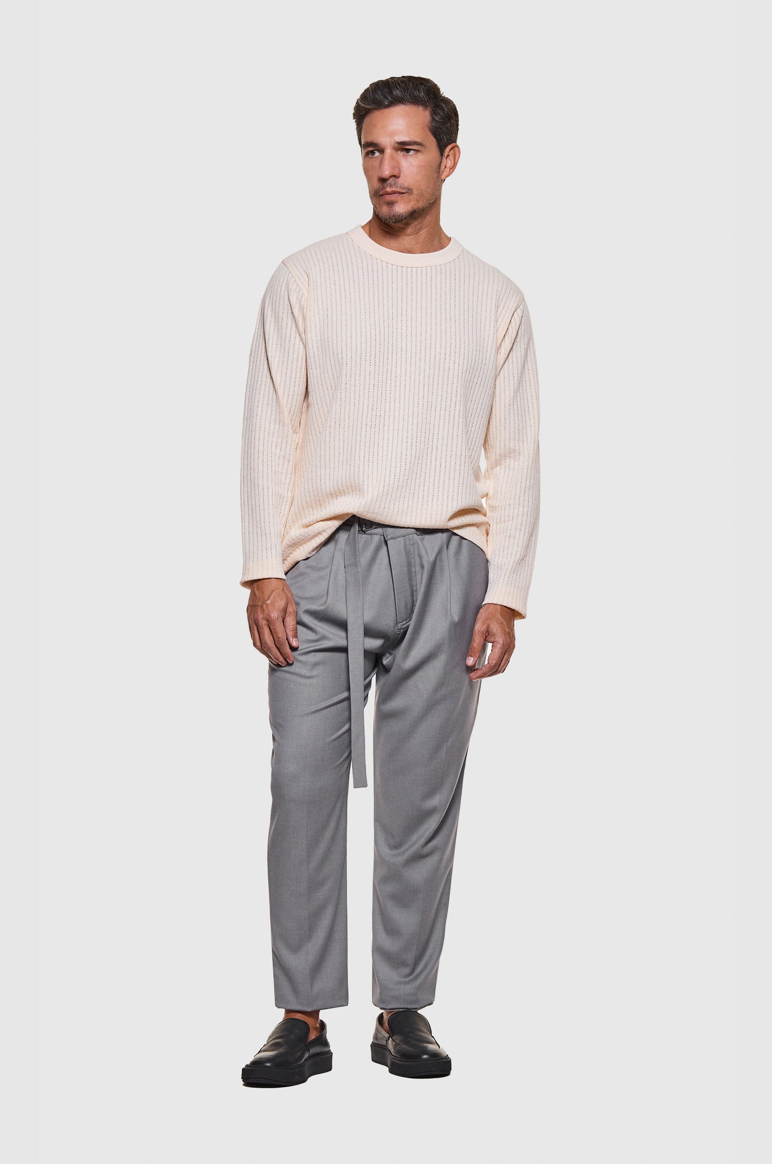 Manga Longa Tricô Classic Areia