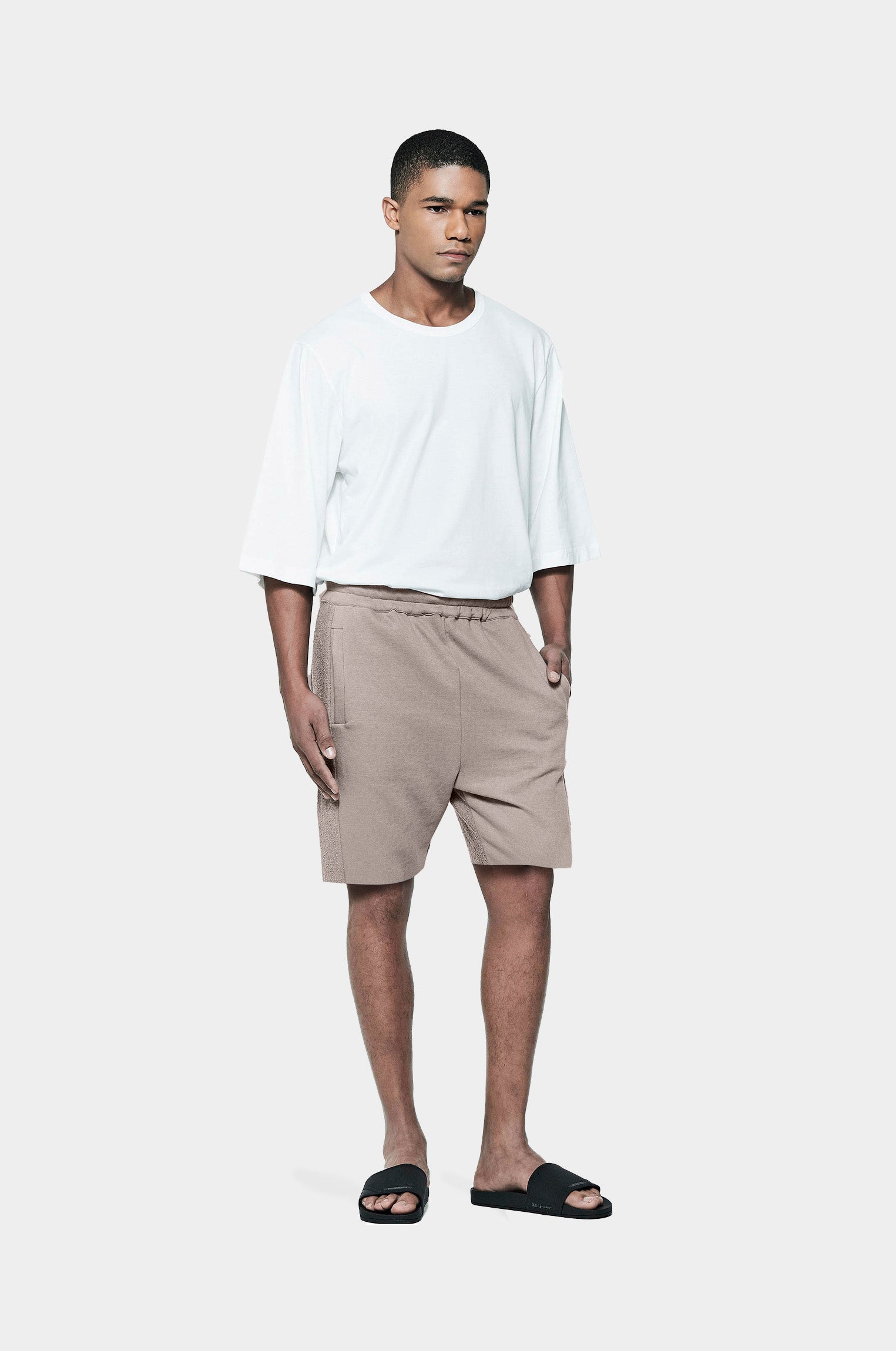 Bermuda Moletom Saruel Areia