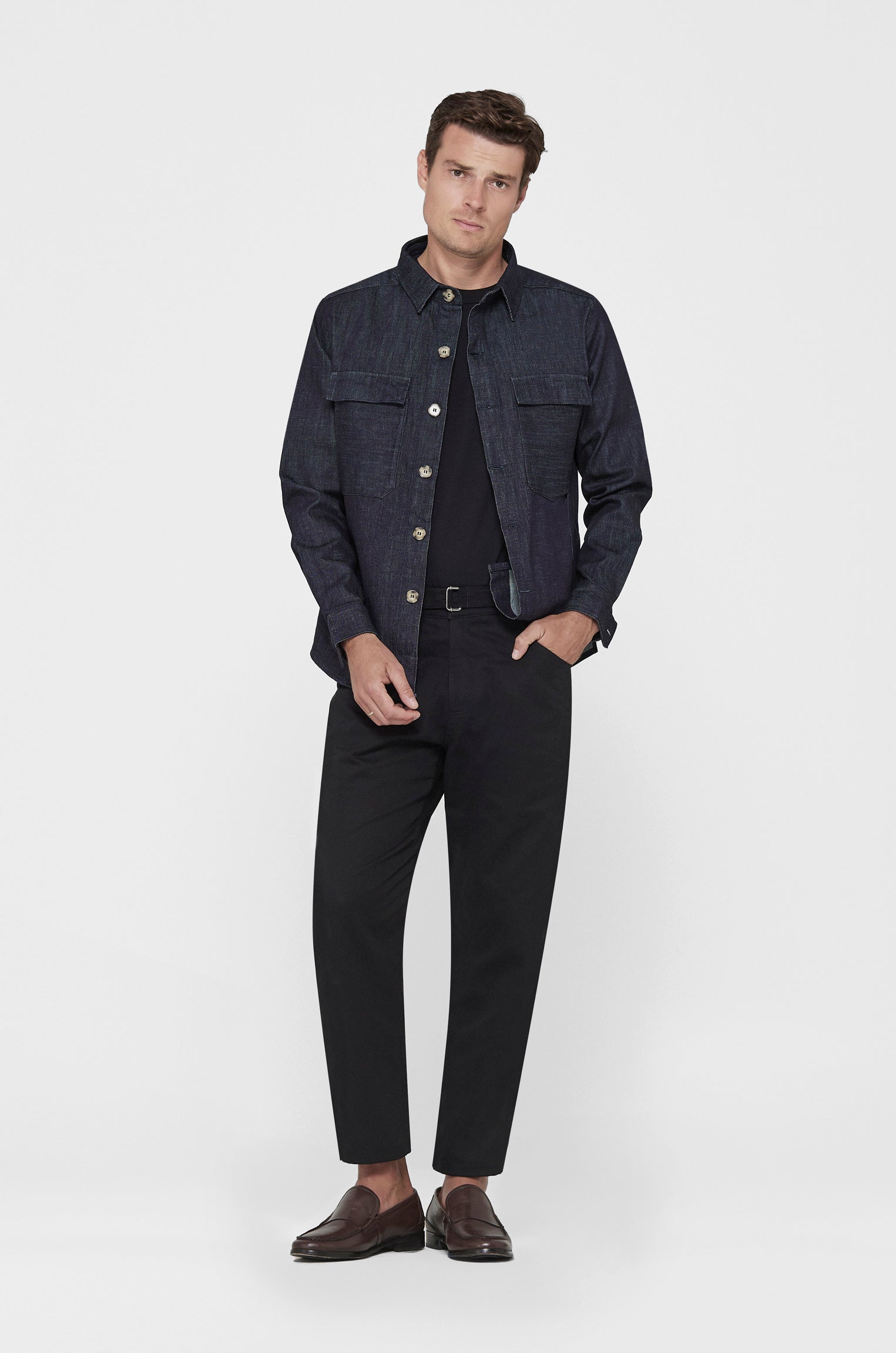Overshirt Jeans Classy Marinho