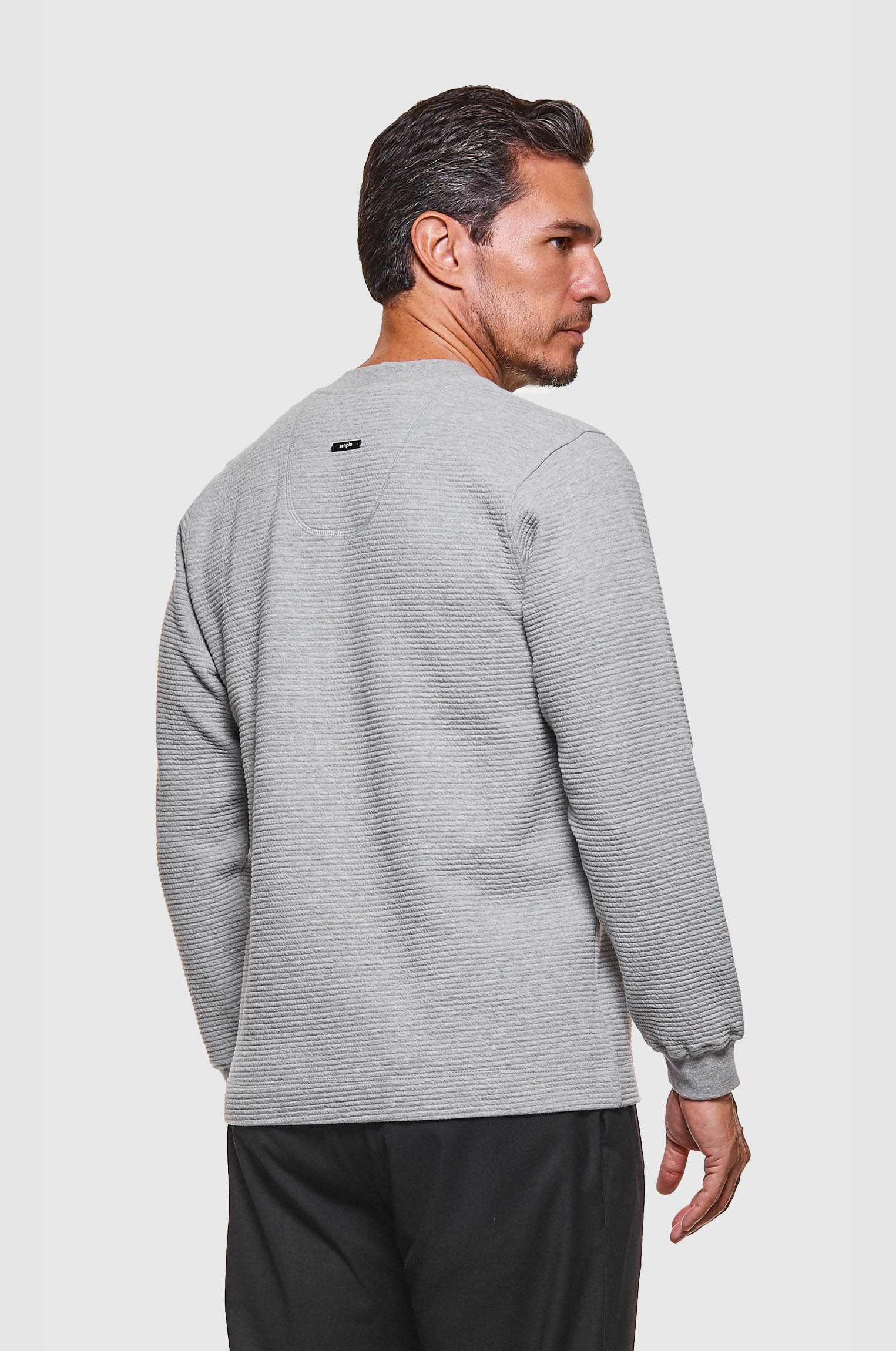 Moletom Sanfonado Cinza