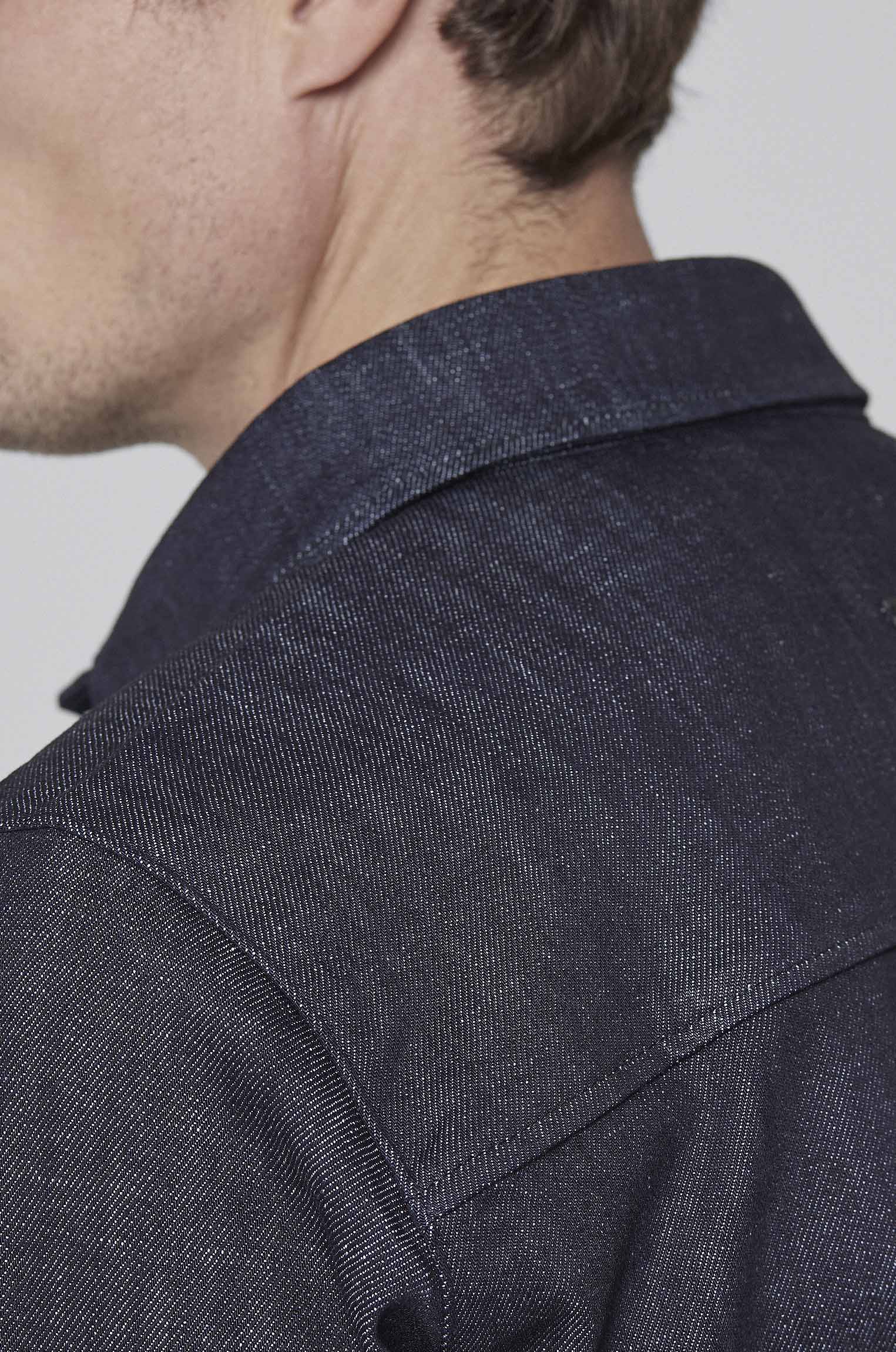 Overshirt Jeans Classy Marinho