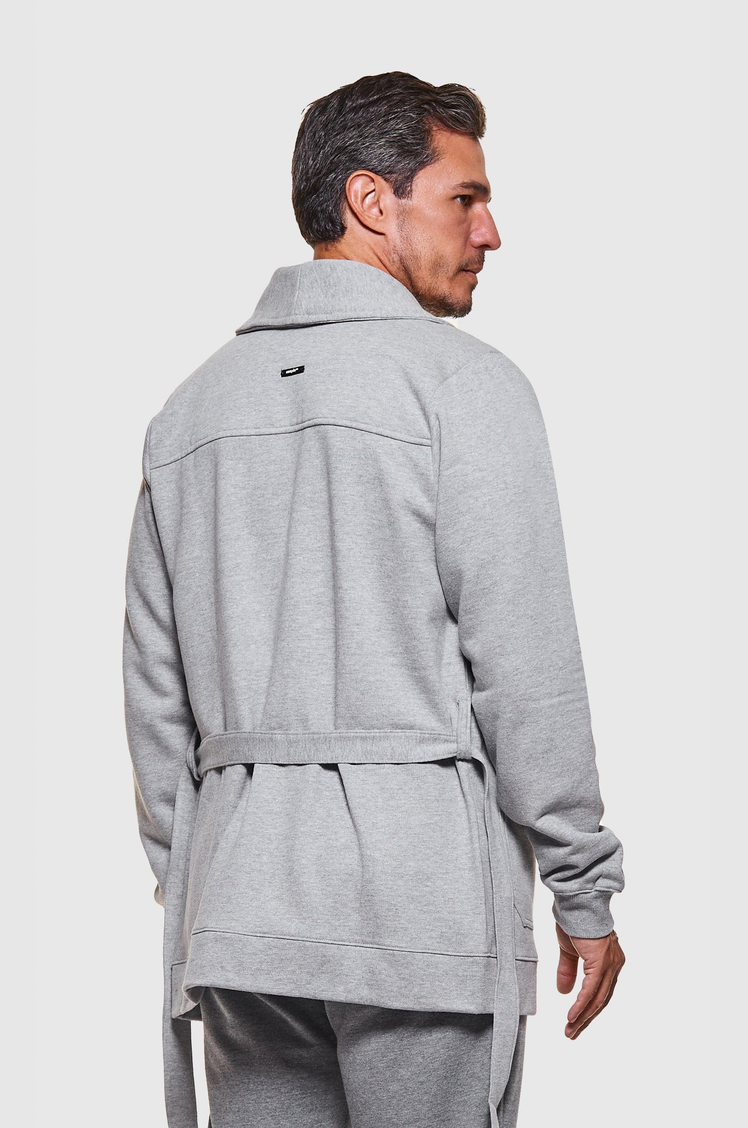 Cardigã Moletom Gola Xale Mescla