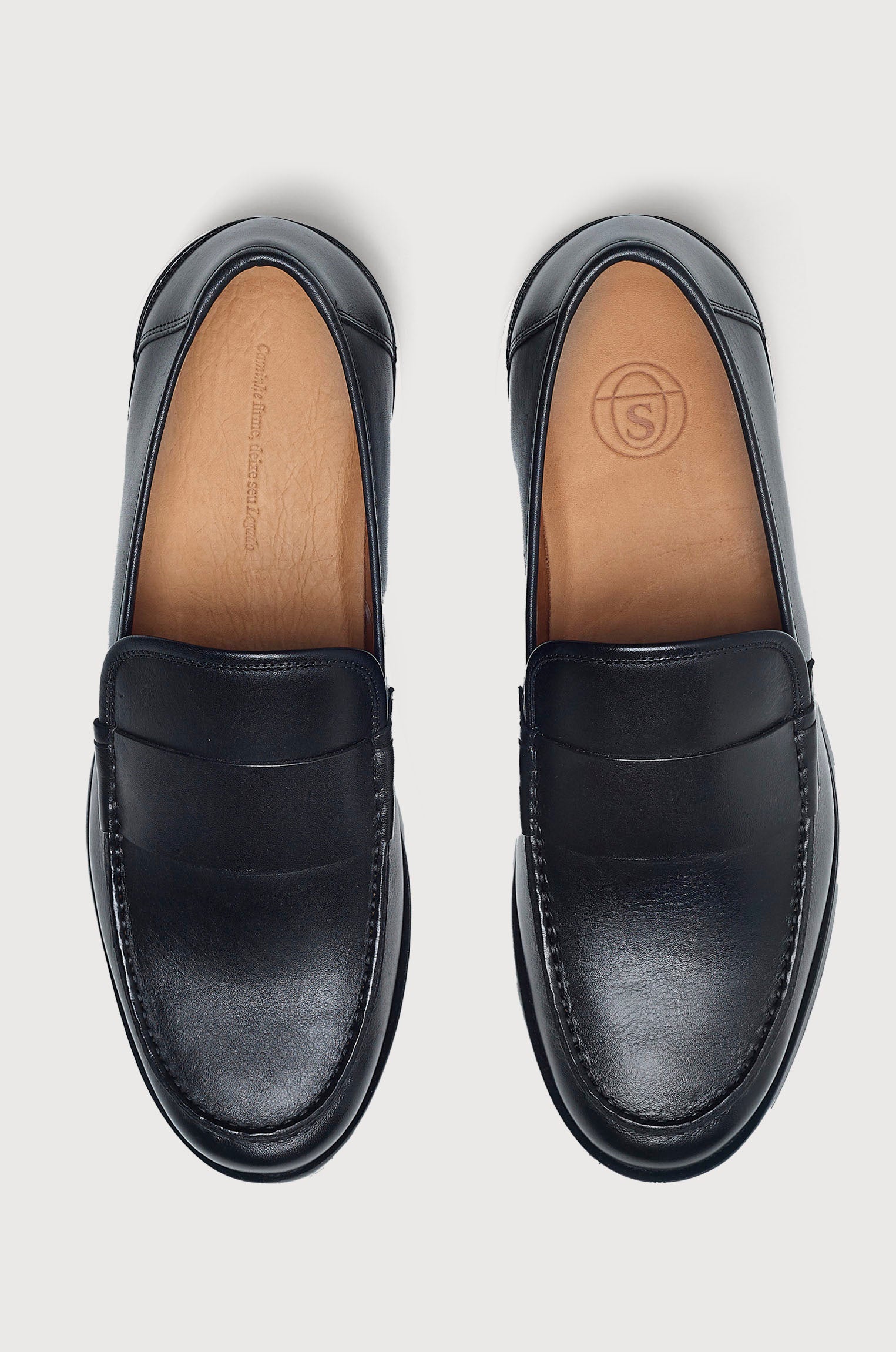 Sapato Mocassim Minimal Preto