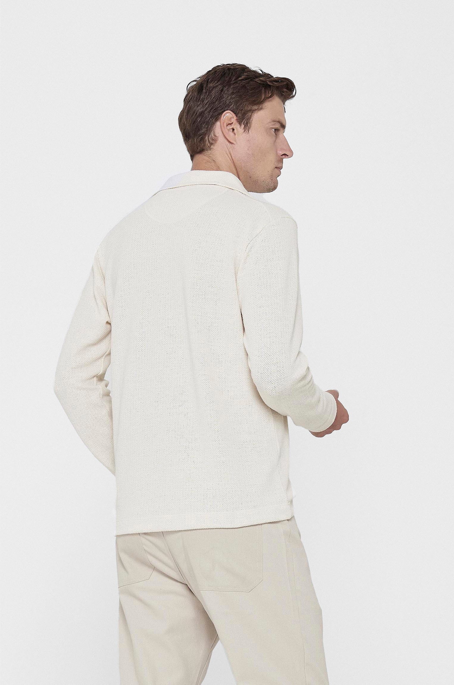 Manga Longa Polo Gola Cubana Heritage Off