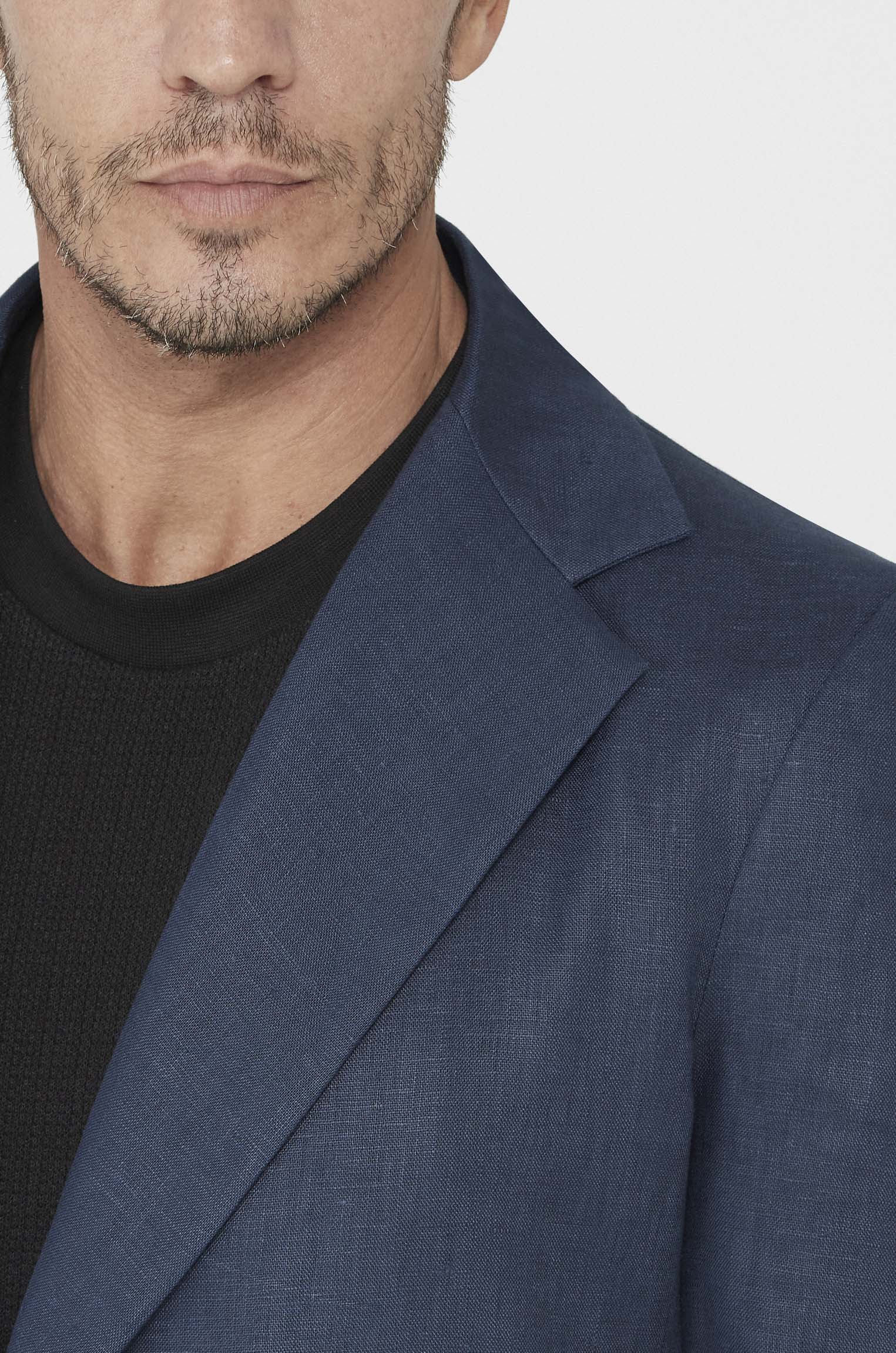 Blazer Minimalista 100% Linho Marinho