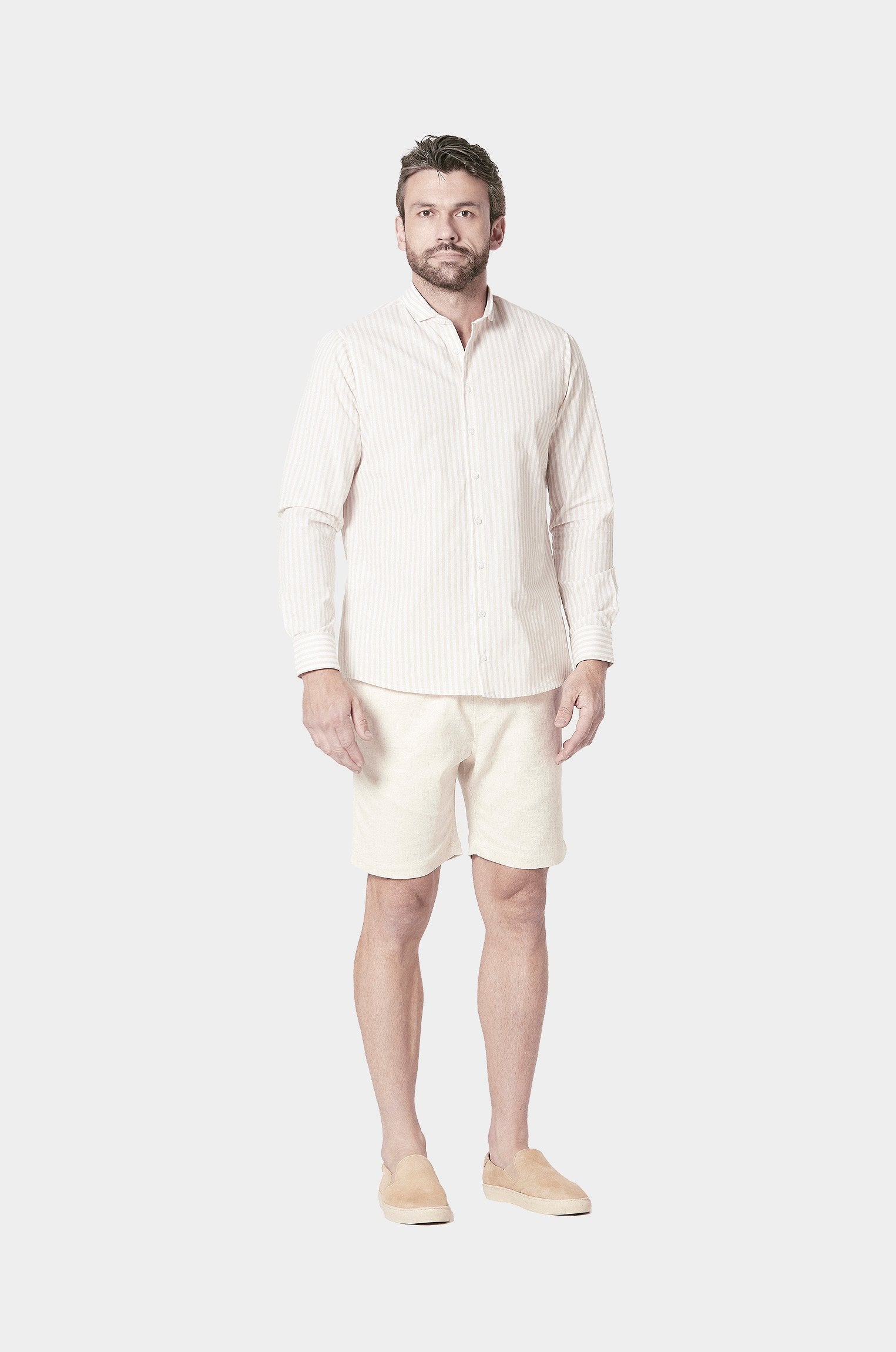 Camisa Gola Garbo Bege