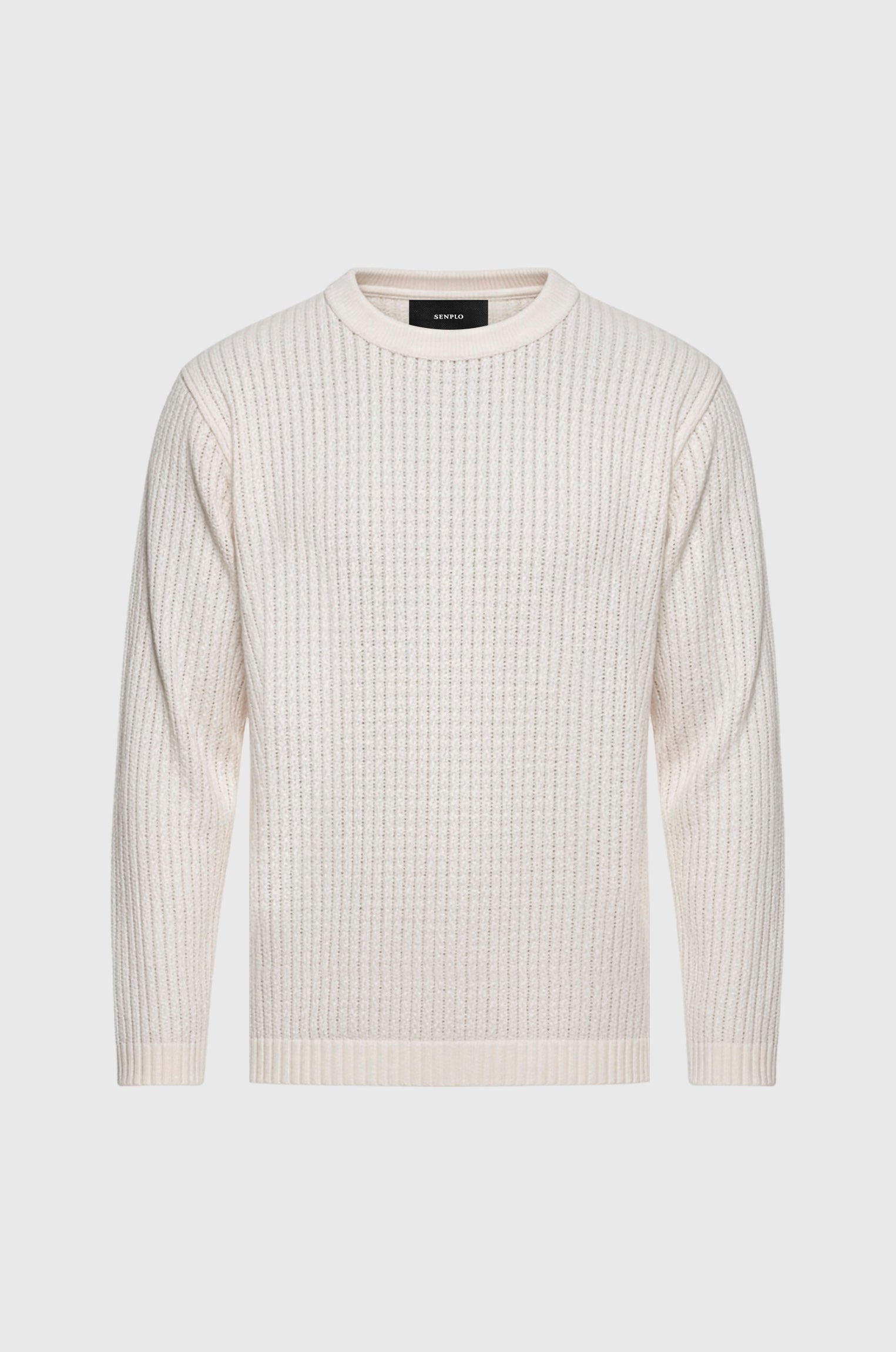 Manga Longa Tricô Classic Areia