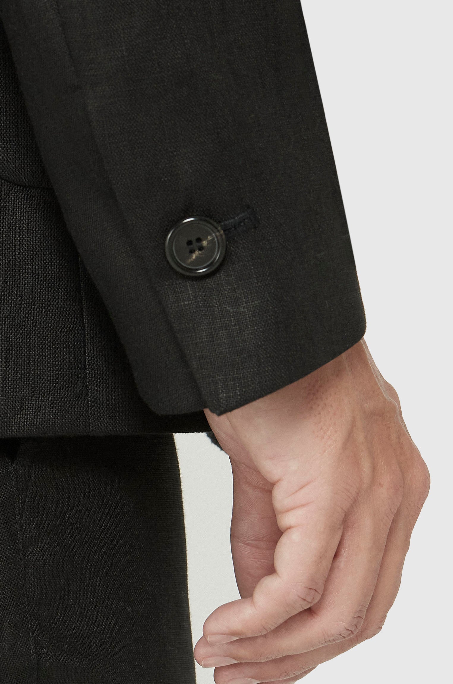 Blazer Minimalista 100% Linho Preto