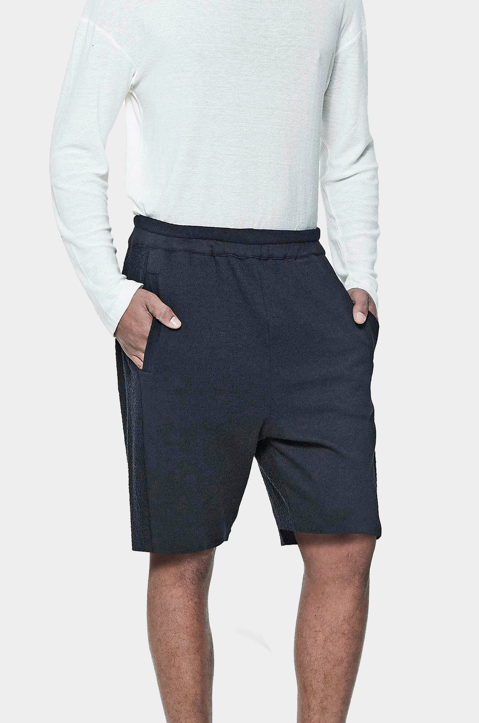 Bermuda Moletom Saruel Preta