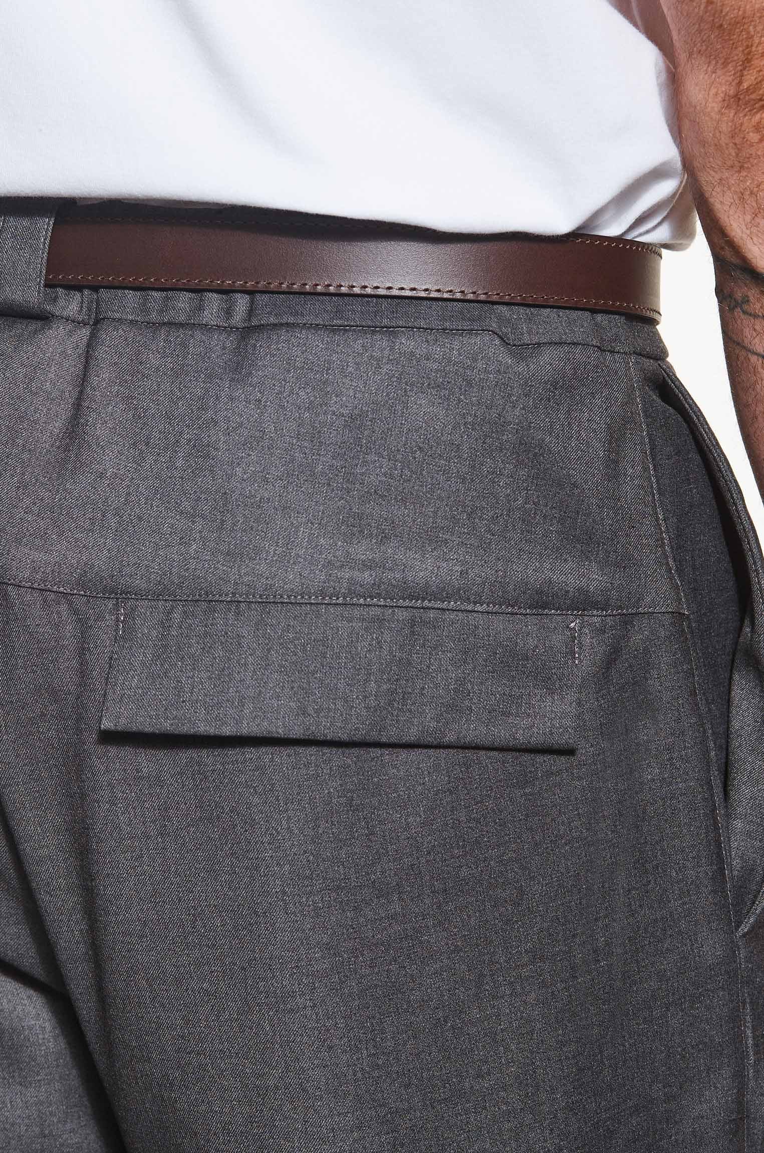 Bermuda Pregas Alfaiataria Chumbo