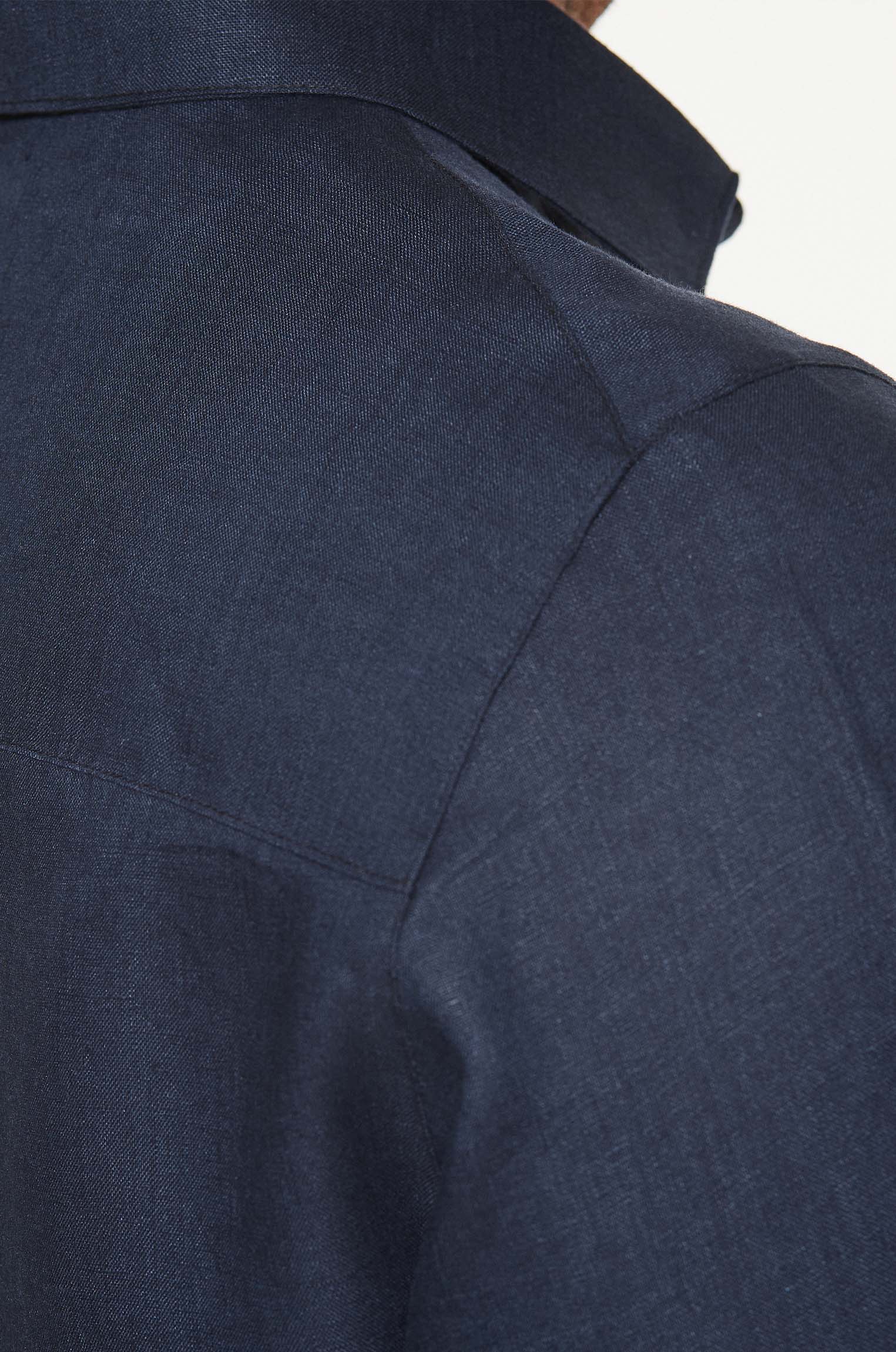 Camisa 100% Linho Clinn Marinho