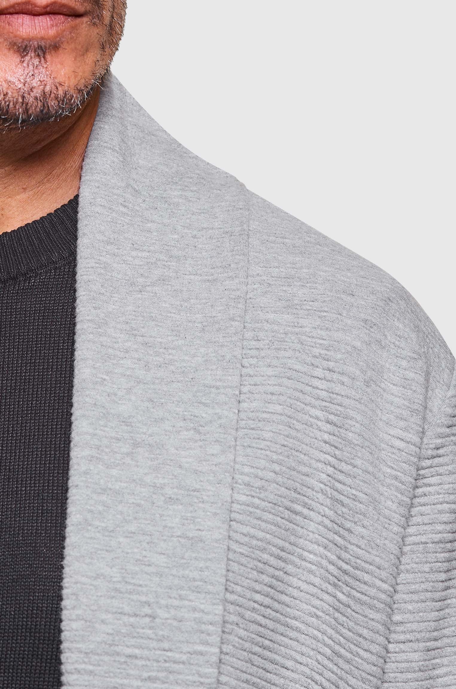 Cardigã Minimalista Sanfonado Mescla