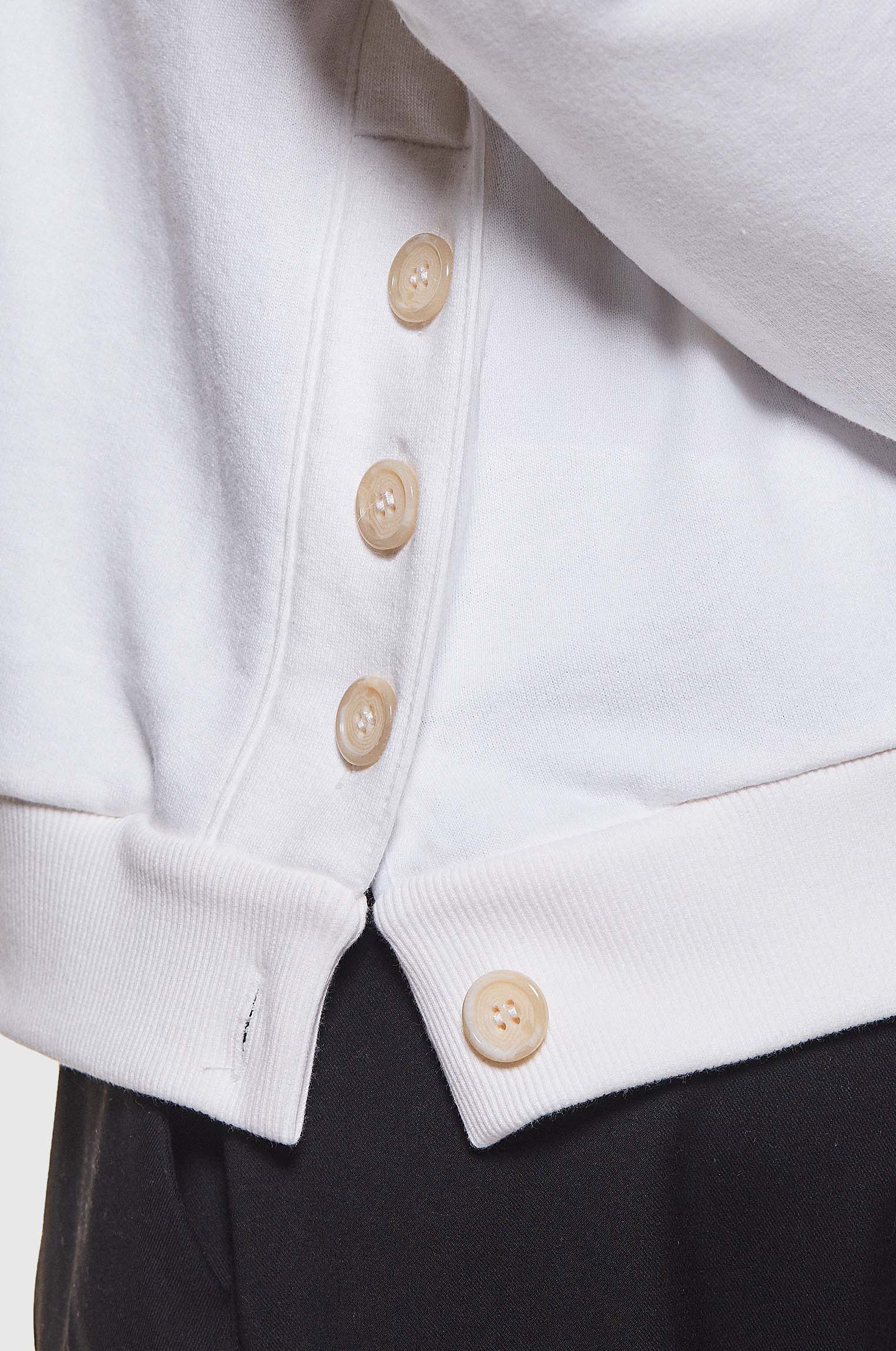 Moletom Botões Laterais Off