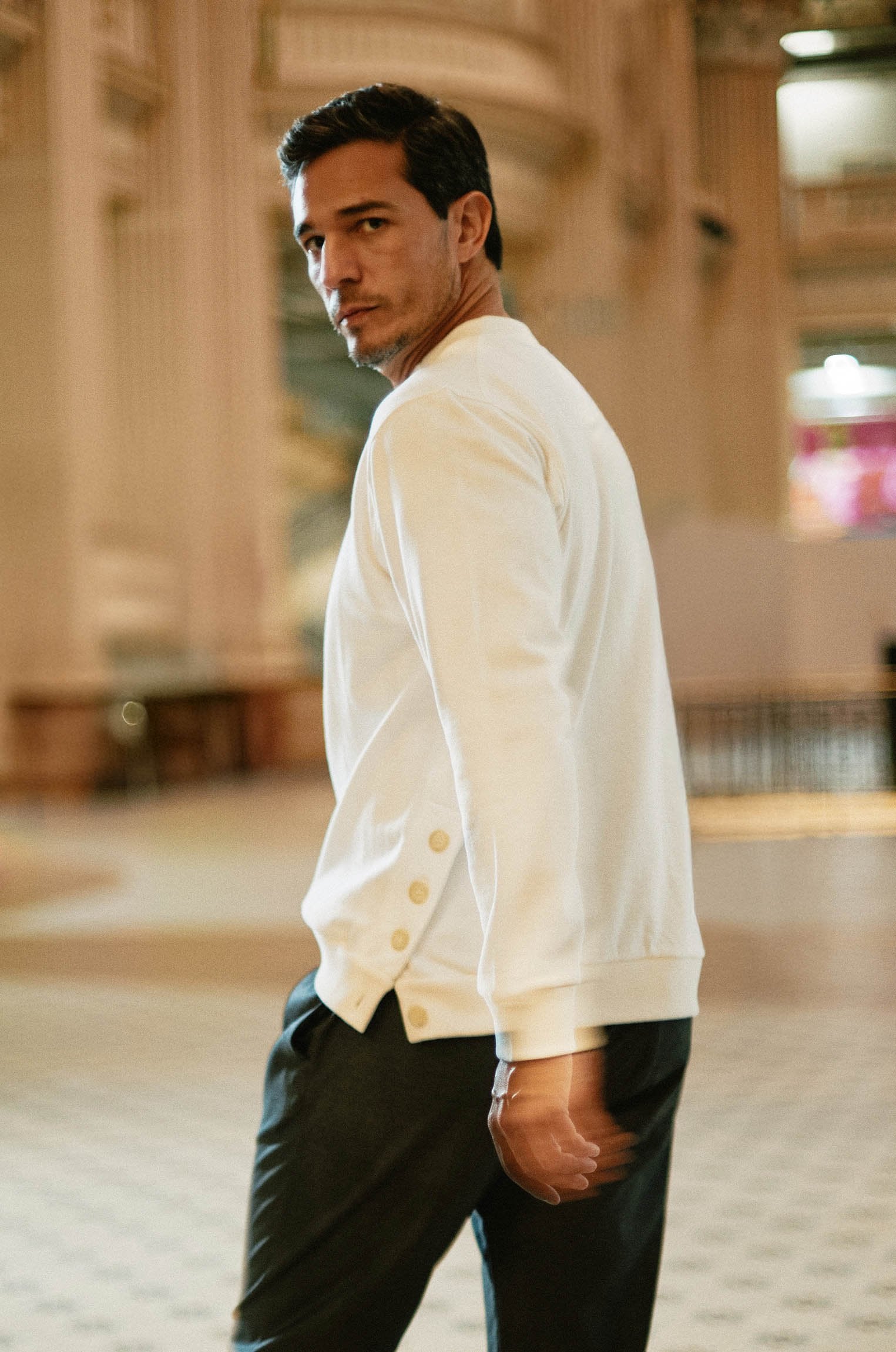 Moletom Botões Laterais Off