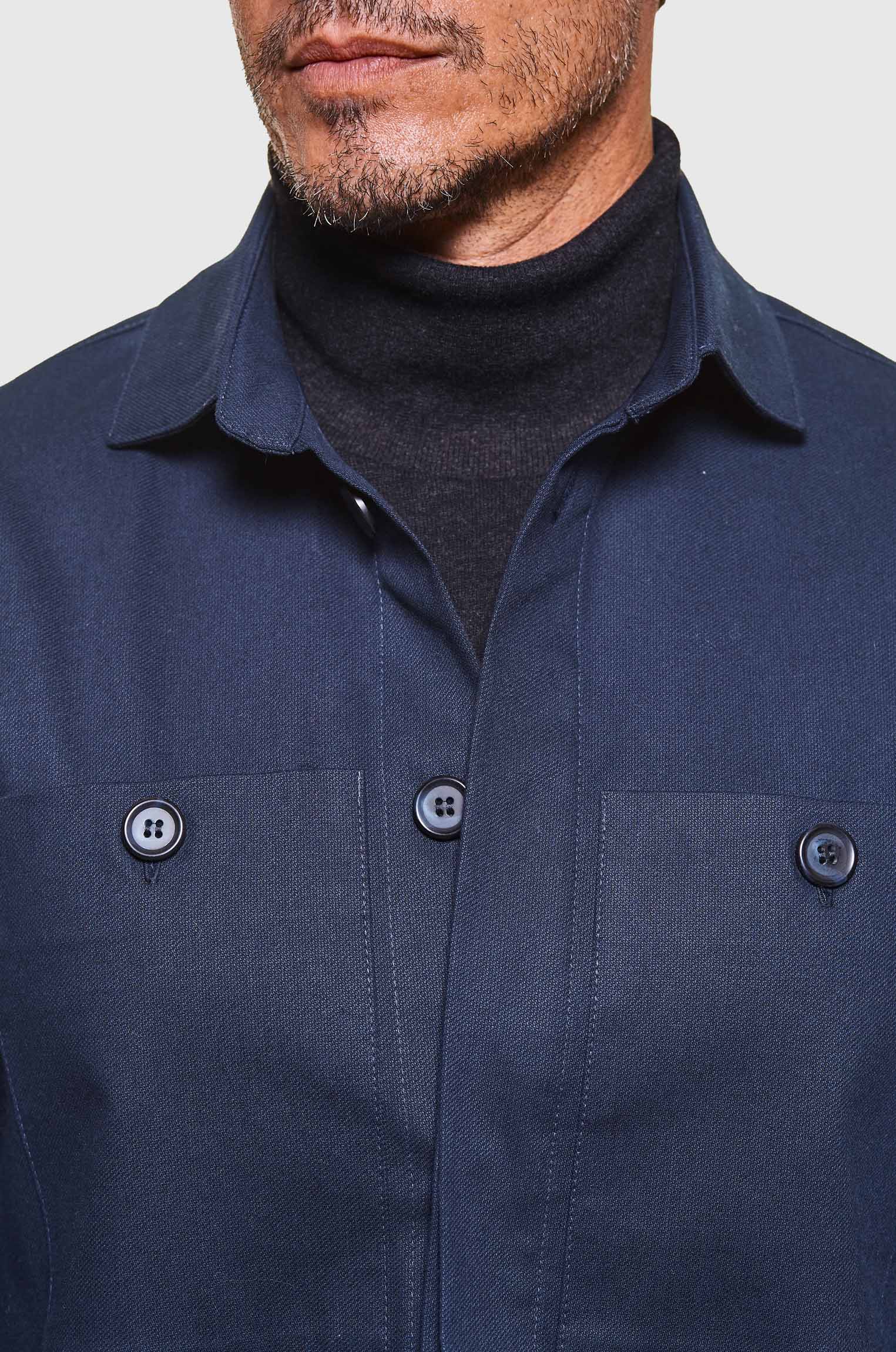 Overshirt Sarja Premium Marinho