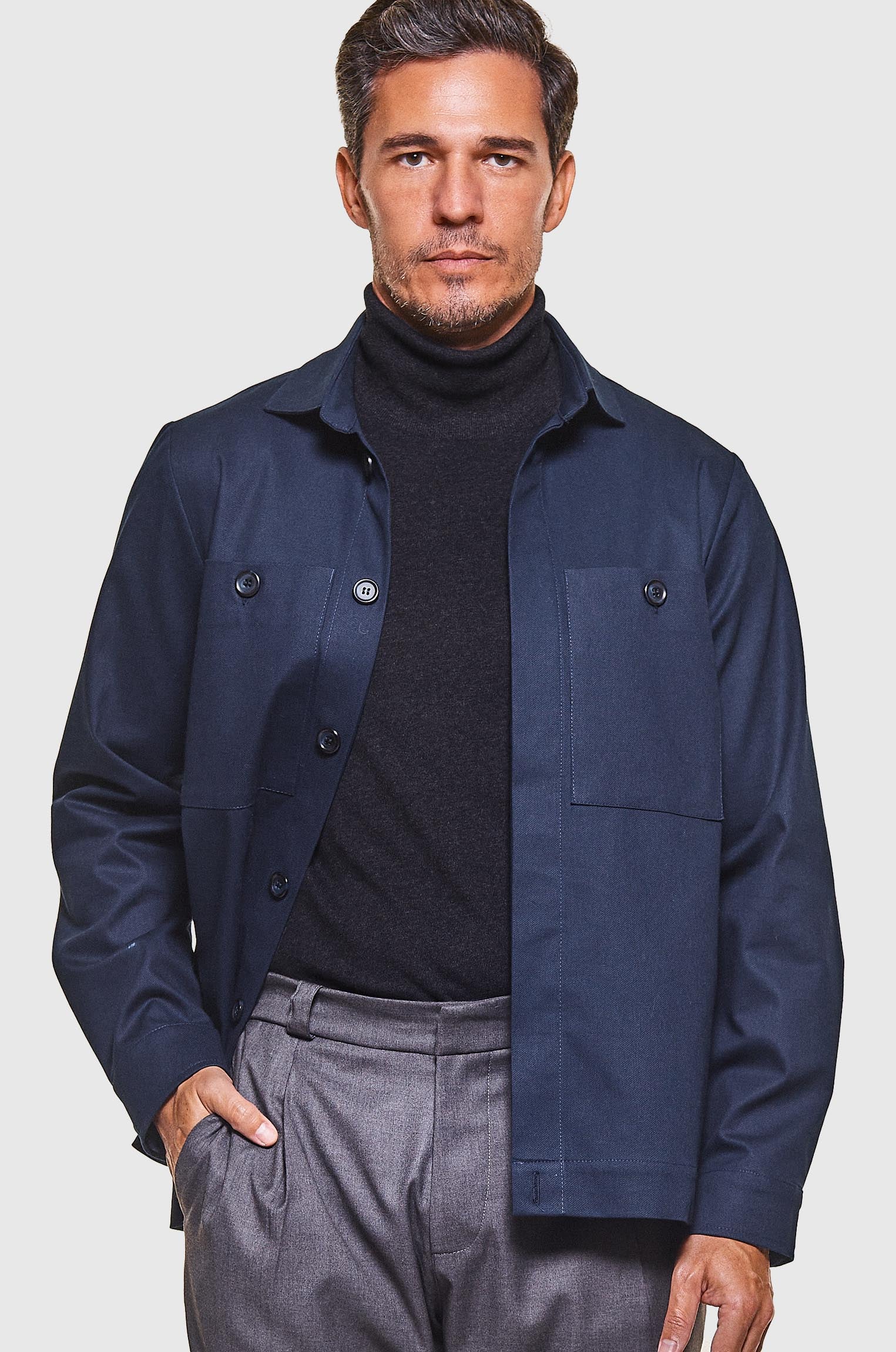 Overshirt Sarja Premium Marinho