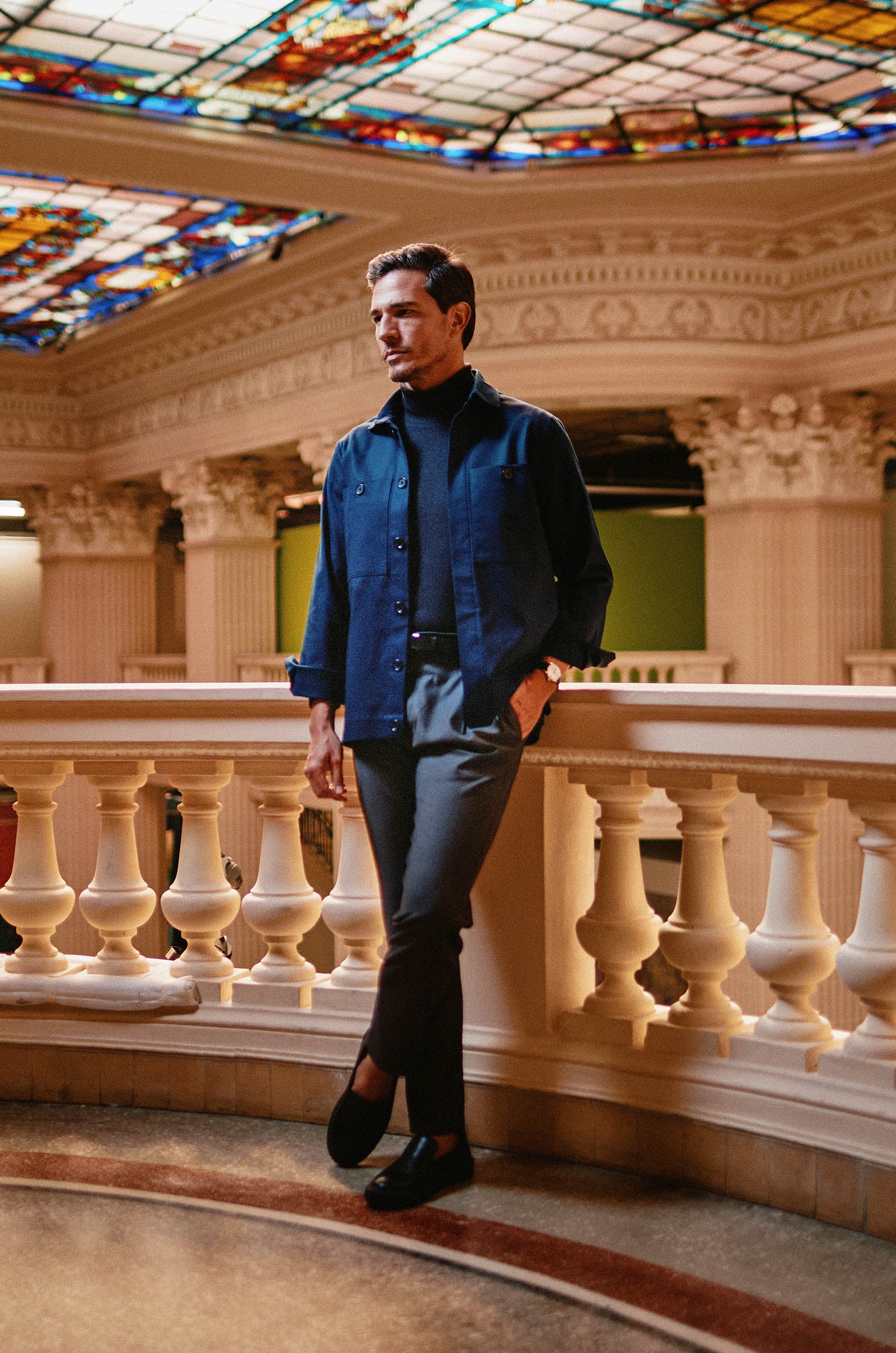 Overshirt Sarja Premium Marinho