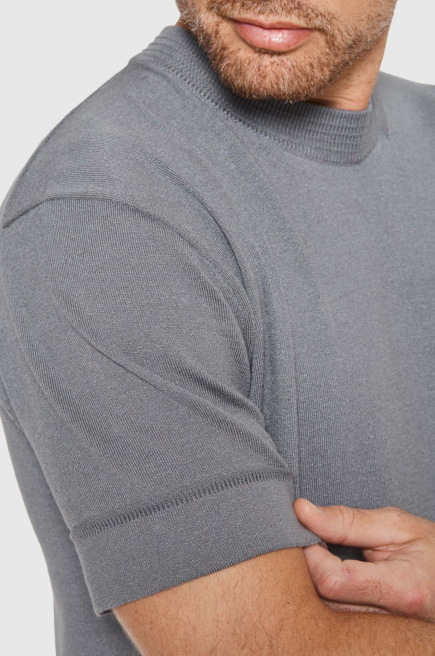 Camiseta Tricô Refine Cinza