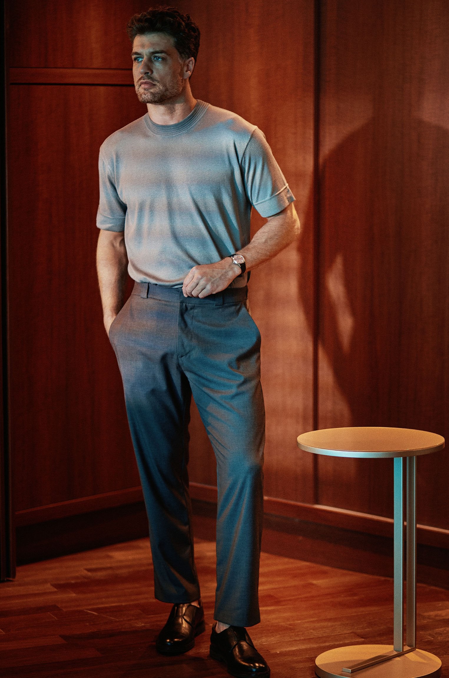 Camiseta Tricô Refine Cinza