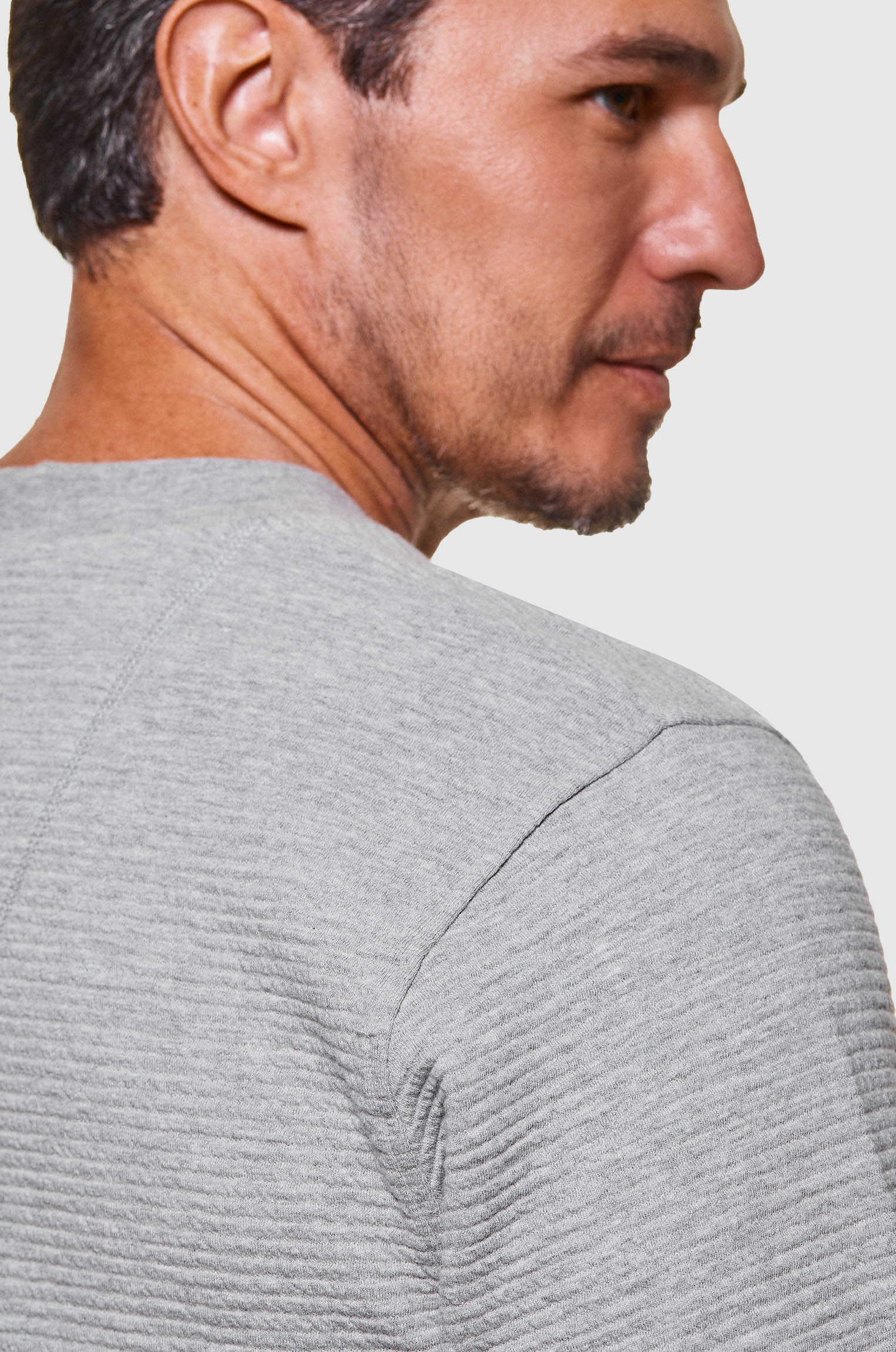 Moletom Sanfonado Cinza