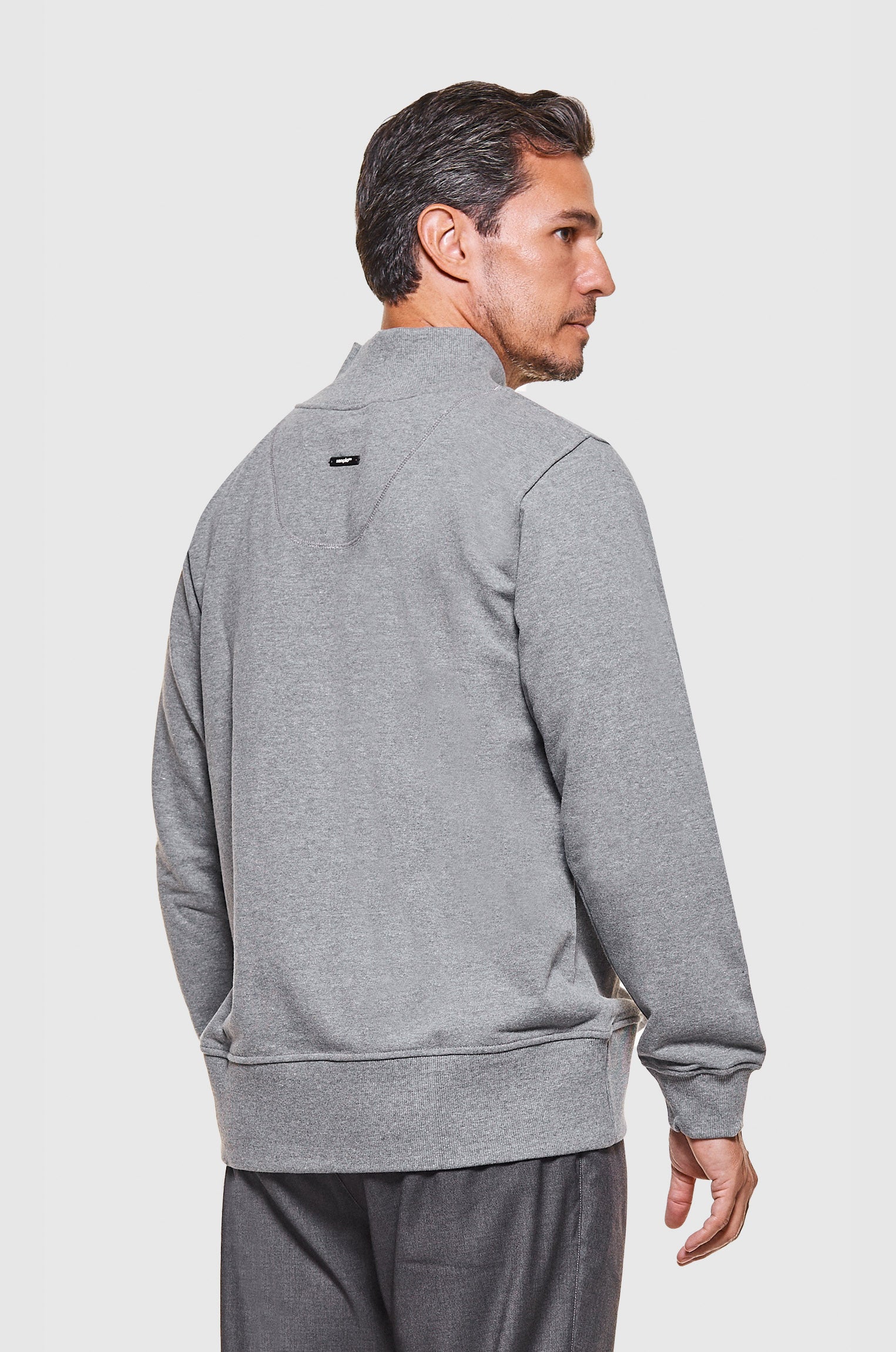 Moletom Decote V Mescla