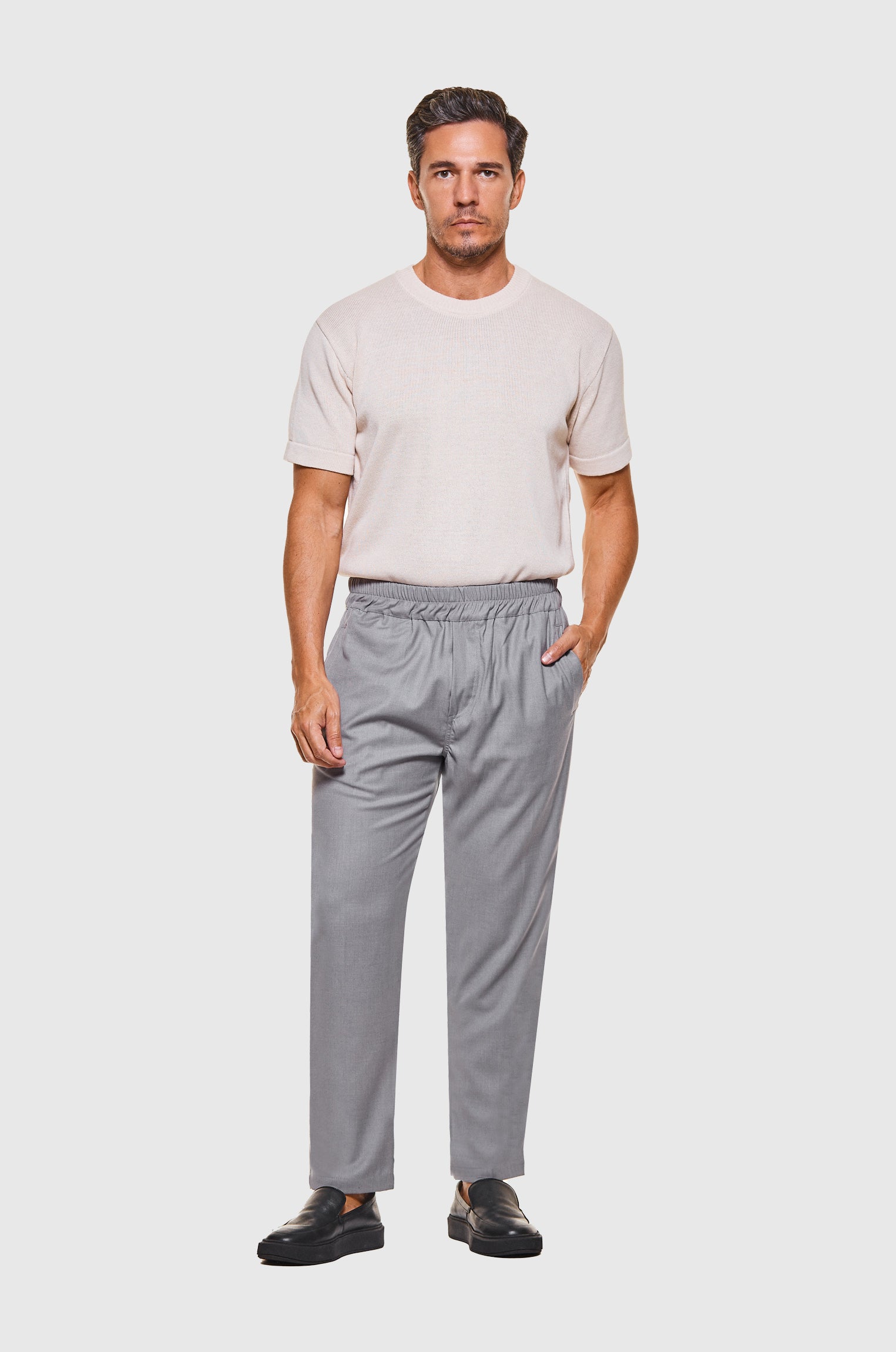 Calça Alfaiataria Jogger Cinza