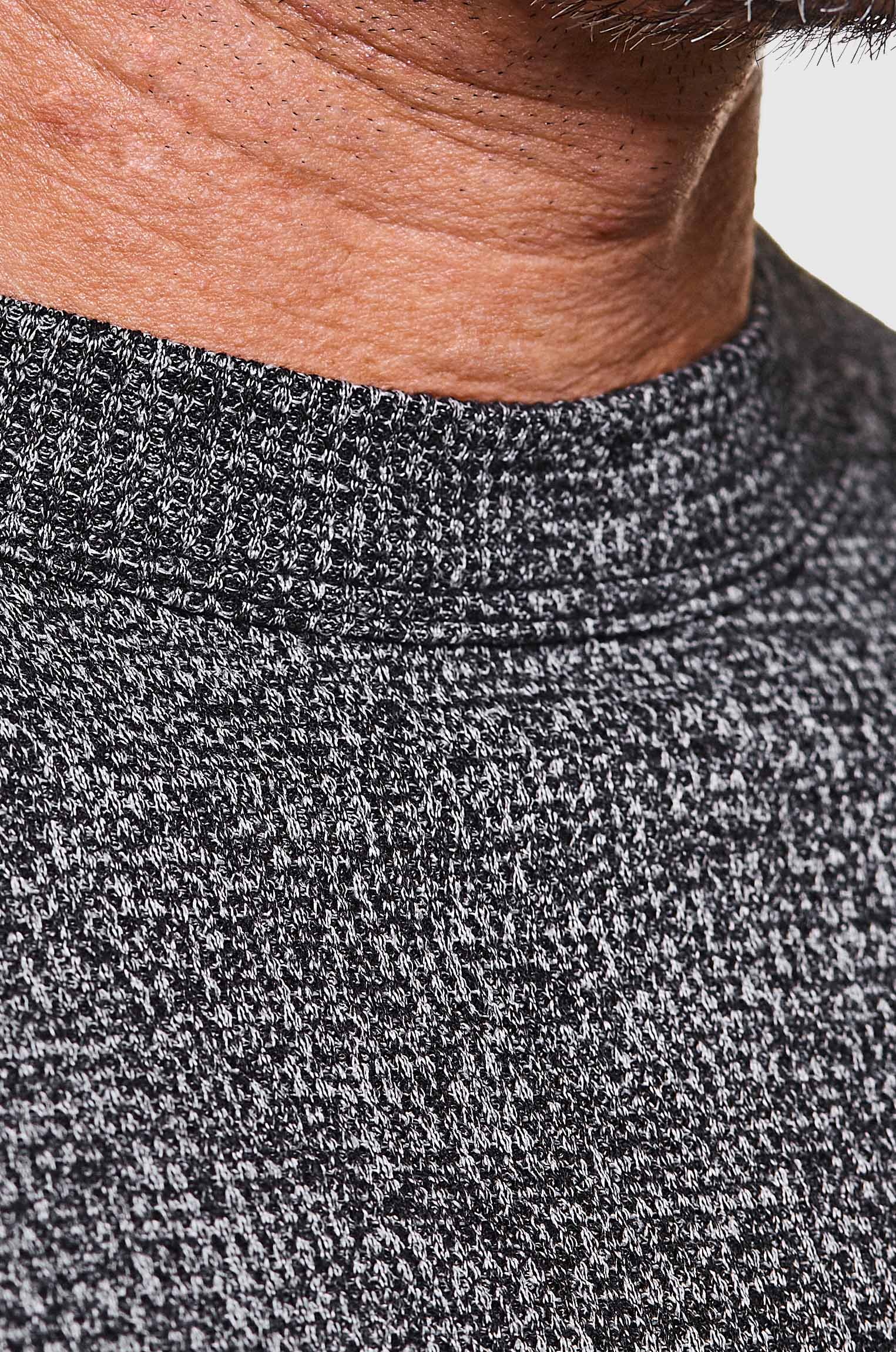 Manga Longa Wave Mescla Preto