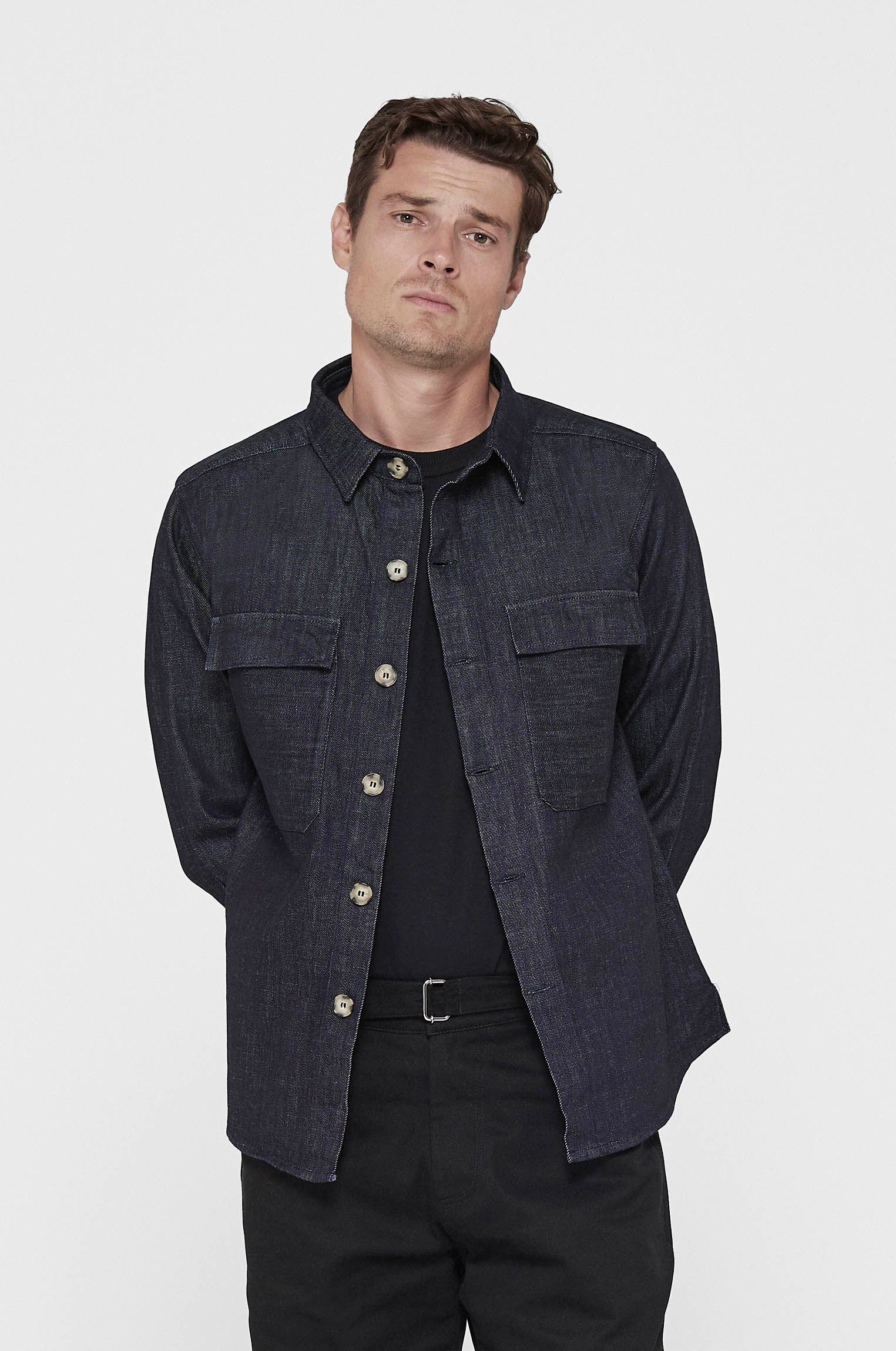 Overshirt Jeans Classy Marinho