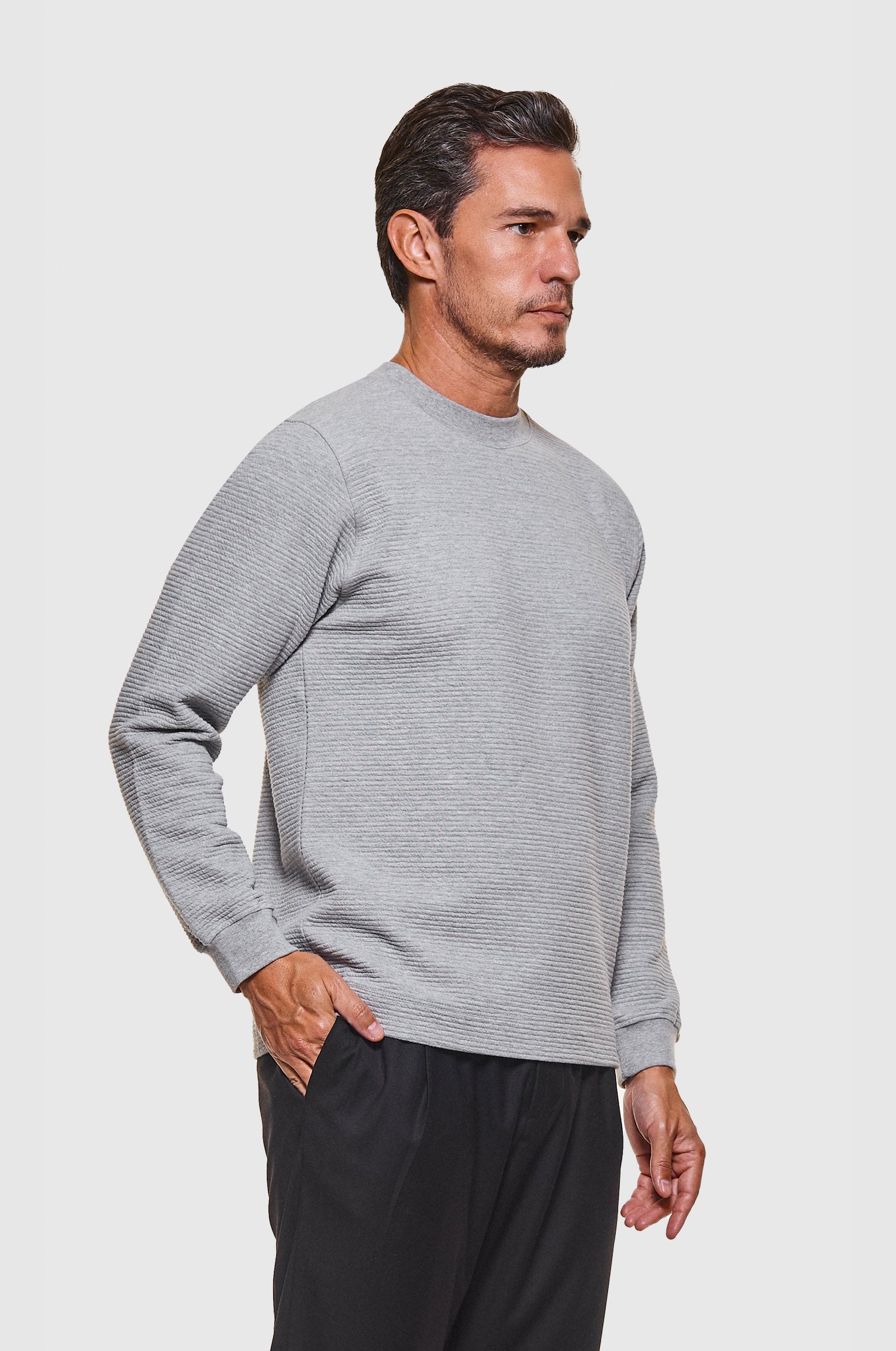 Moletom Sanfonado Cinza