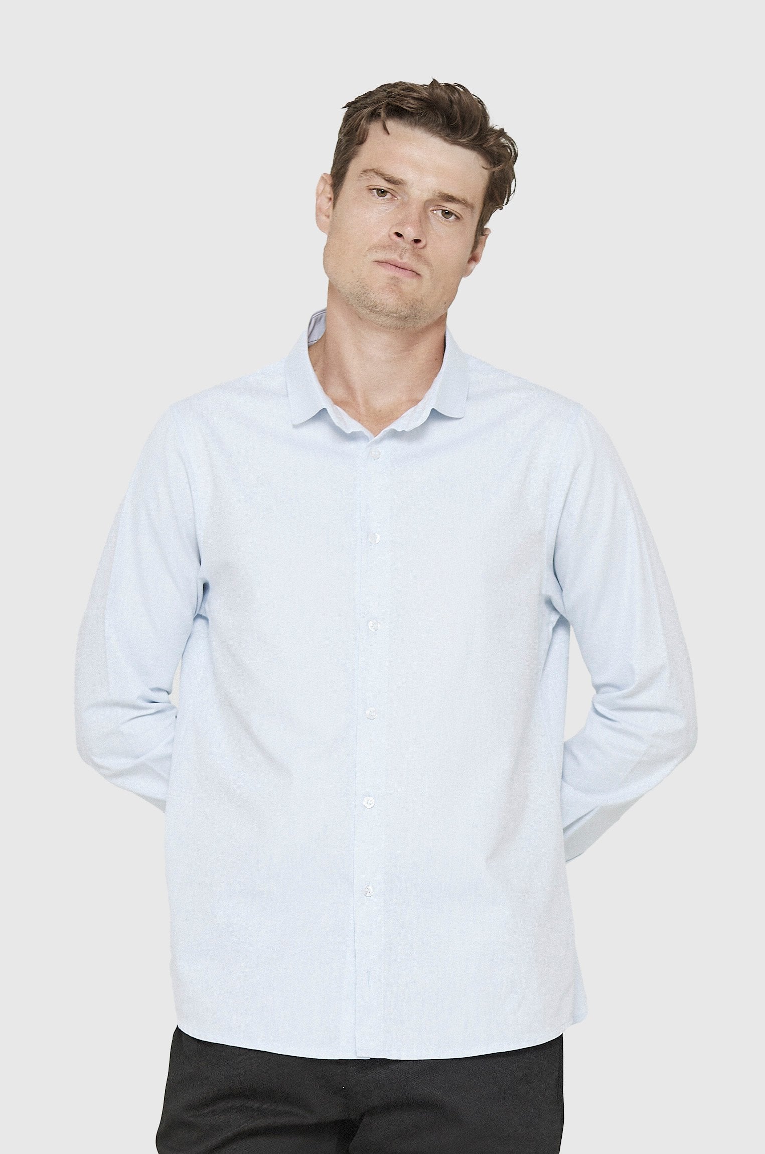 Camisa Oxford Elevada Azul