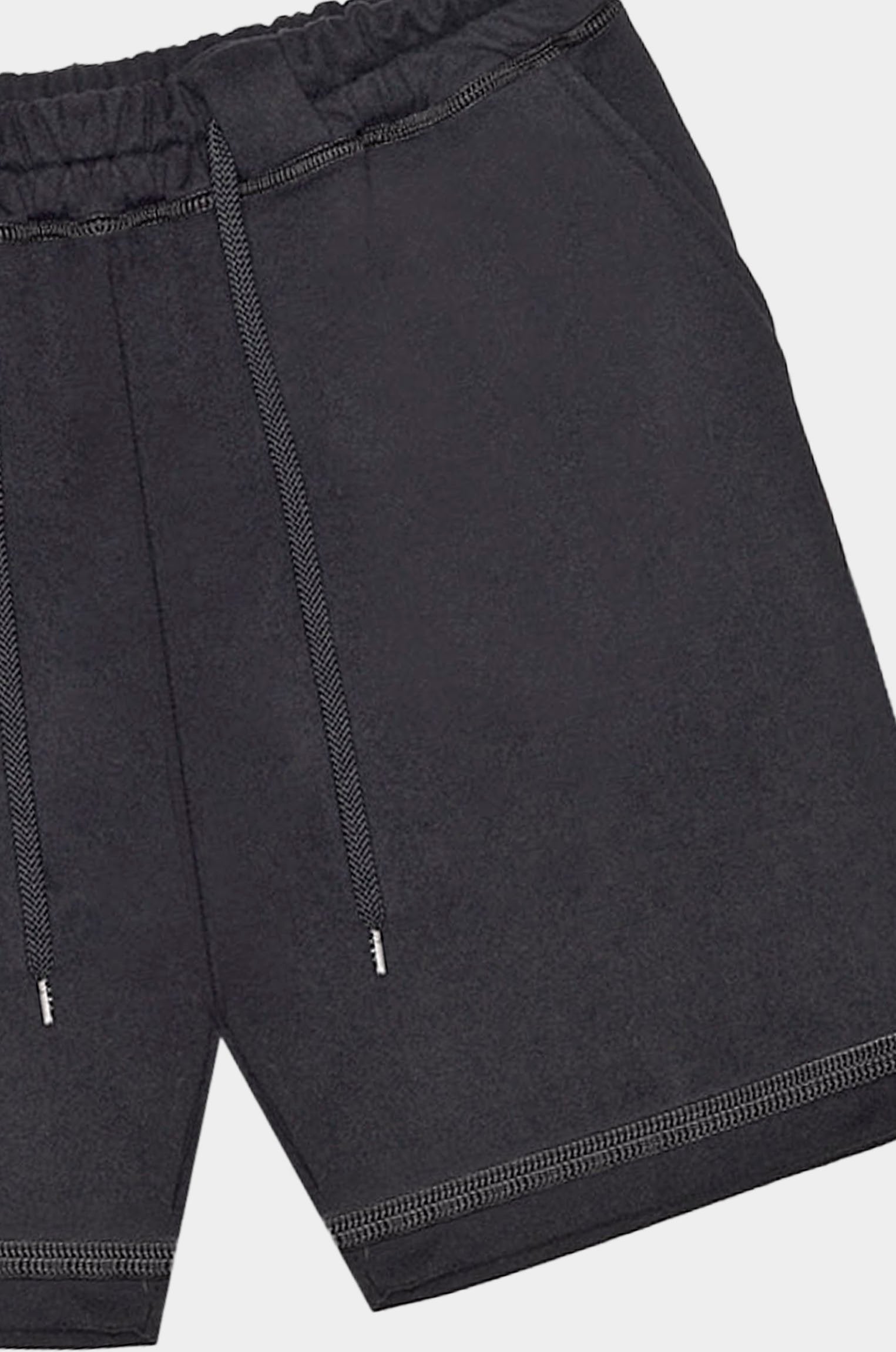 Bermuda Jogger Moletom Trama Preta