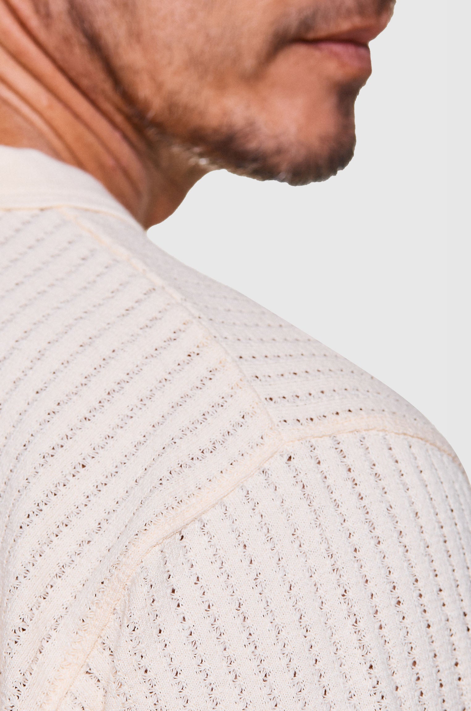 Manga Longa Tricô Classic Areia