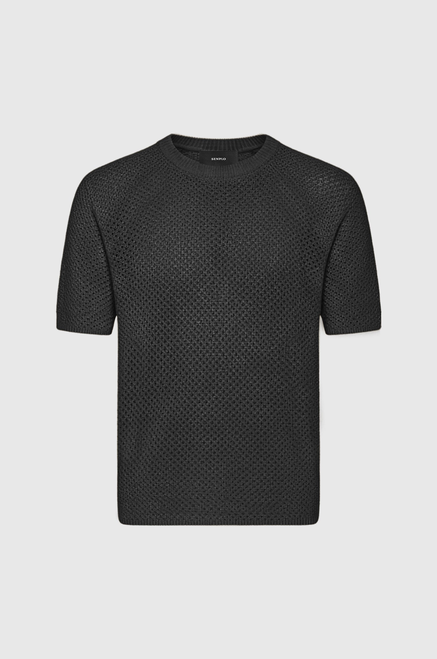 Camiseta Tricô Favo Preto