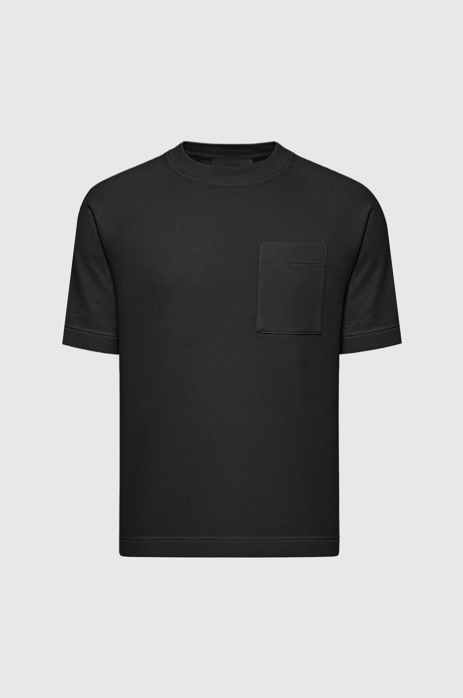 Camiseta Malha Estruturada Bolso Minimalista