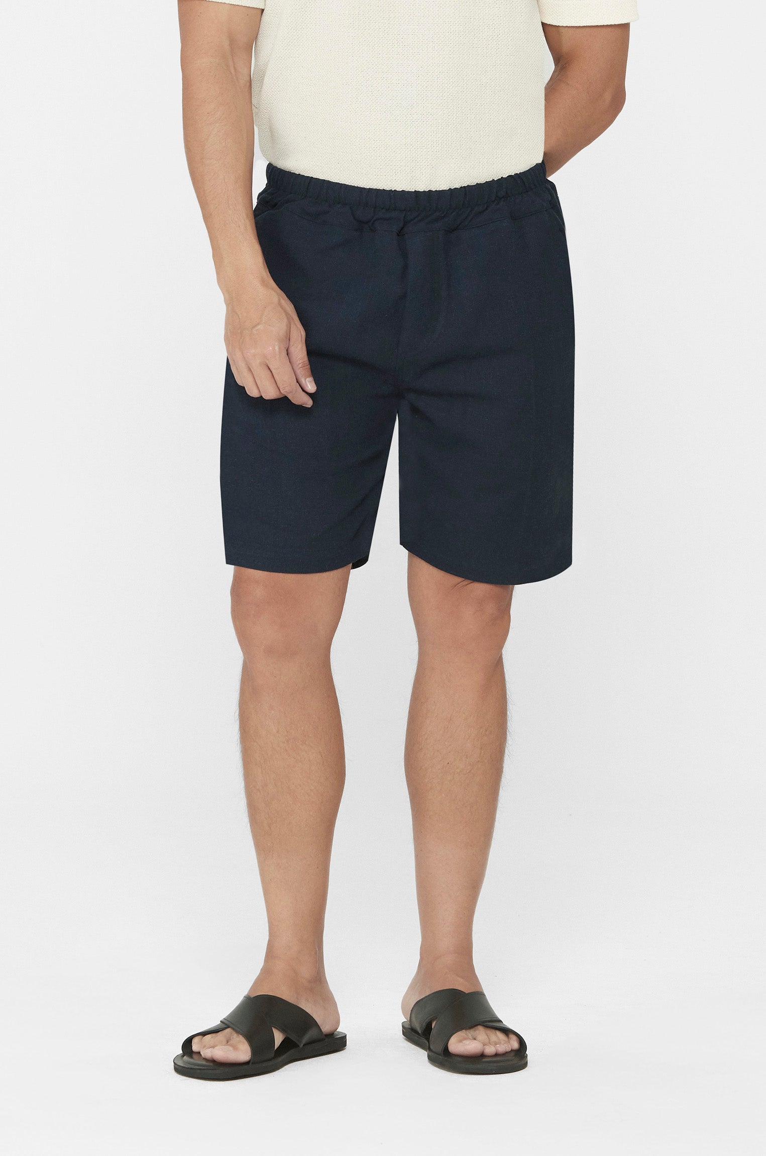 Bermuda Linho Tech Marinho